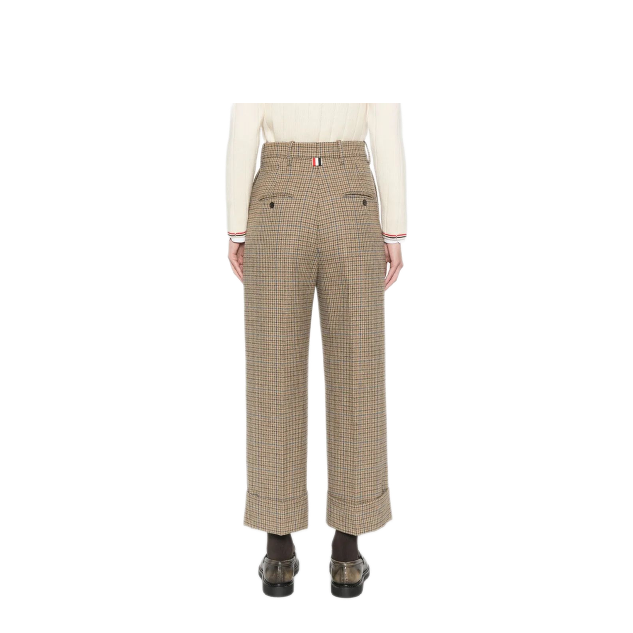 MAYFEYR - Thom Browne - High Waisted Double Pleat Trouser In Gunclub Check Cheviot Tweed - FTC499AF0961210