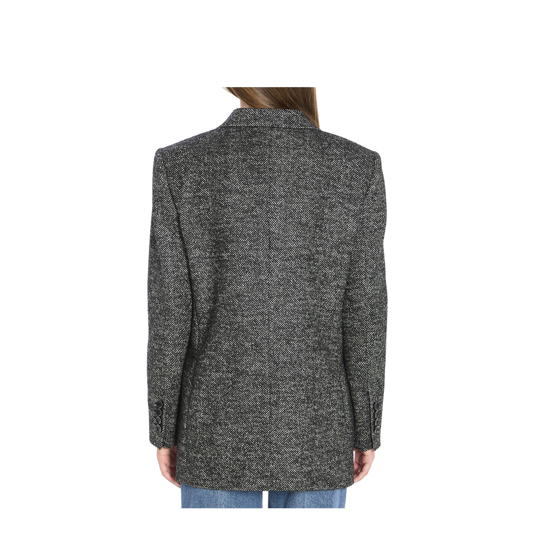 Double-breasted chevron jacket