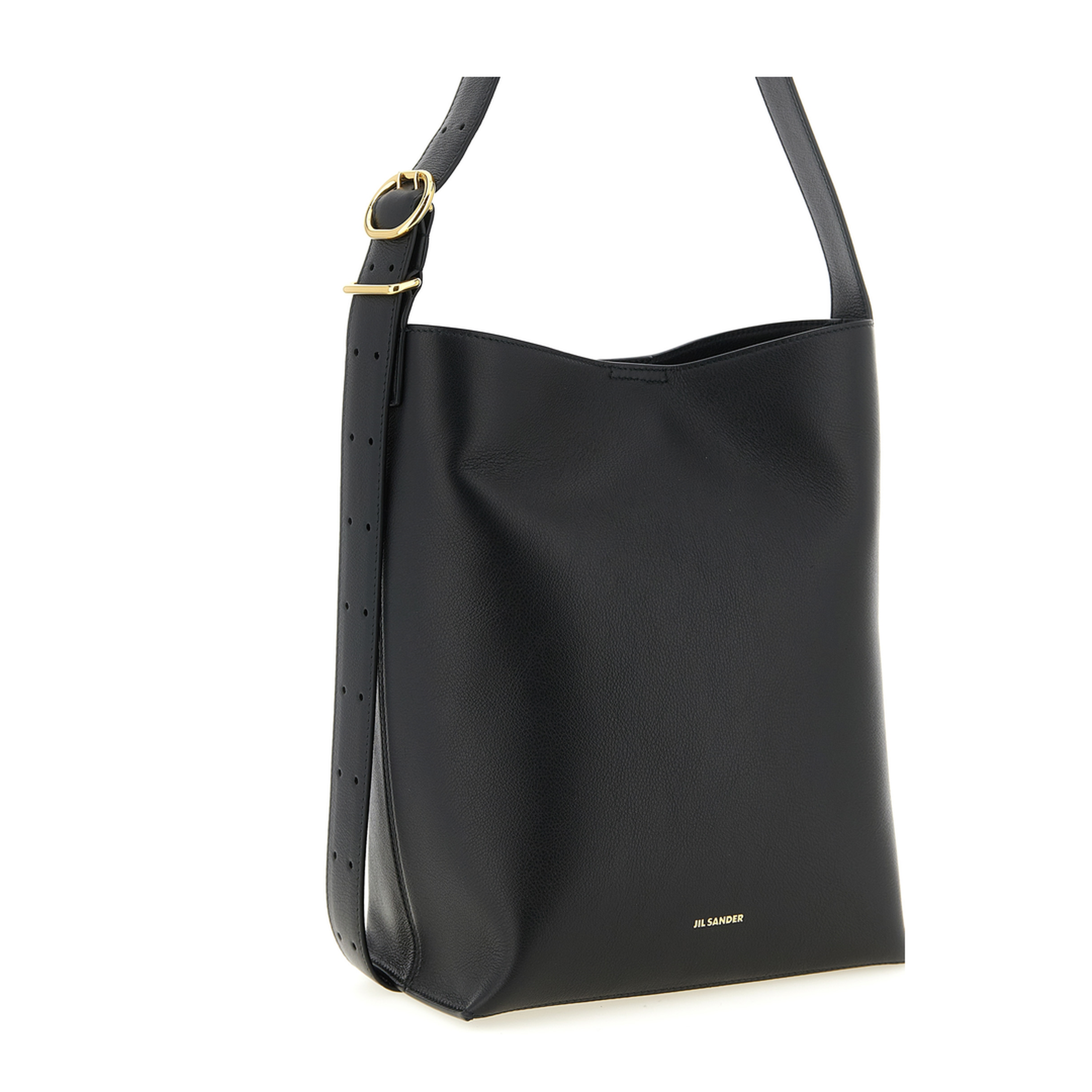 Cannolo Tote Bag Leather Black