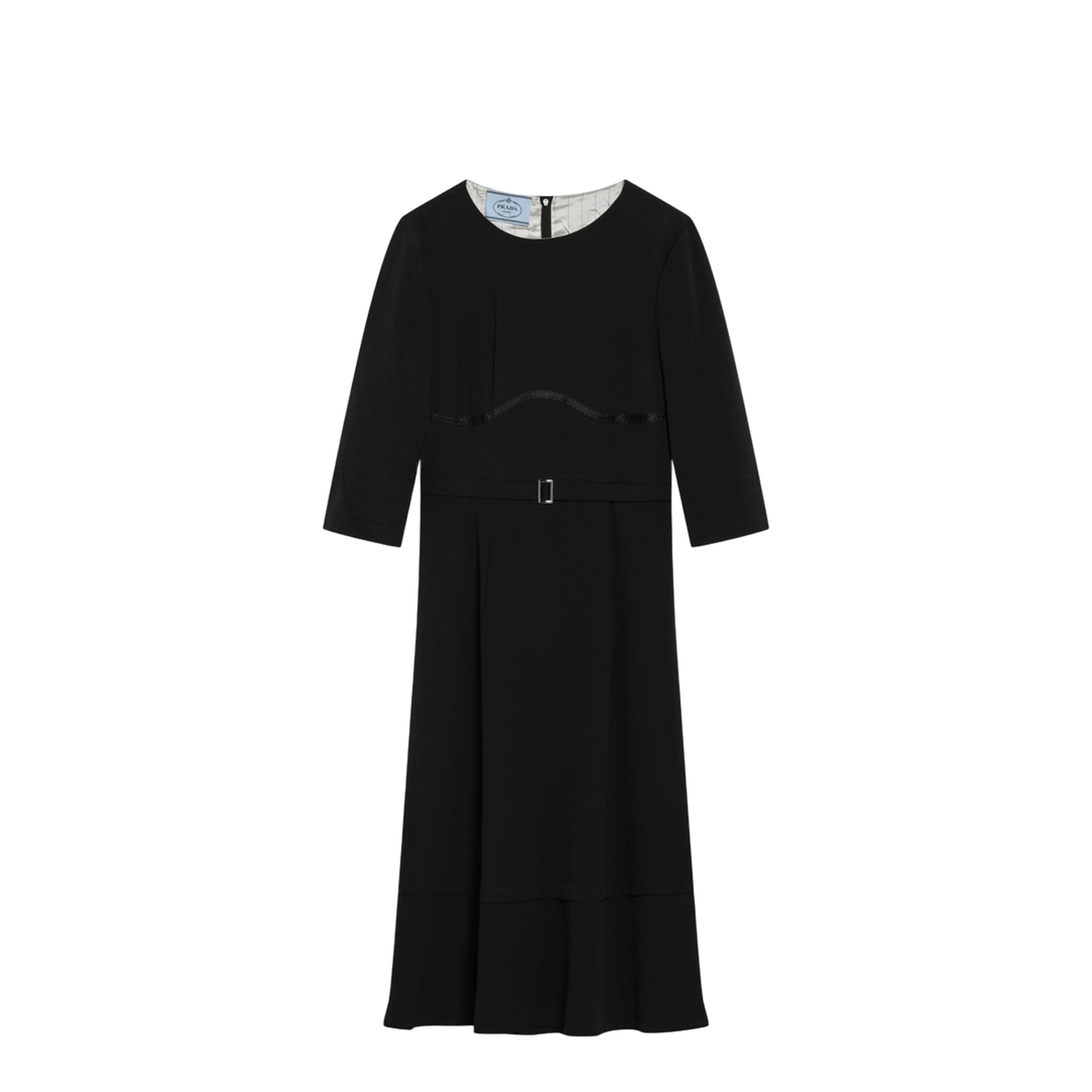 Black Silk-Blend Dress