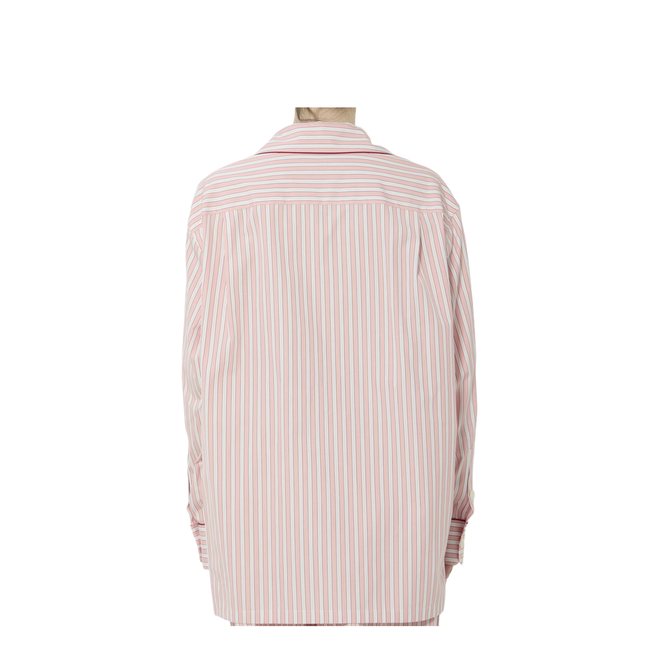 Striped Poplin Shirt In Multicolor