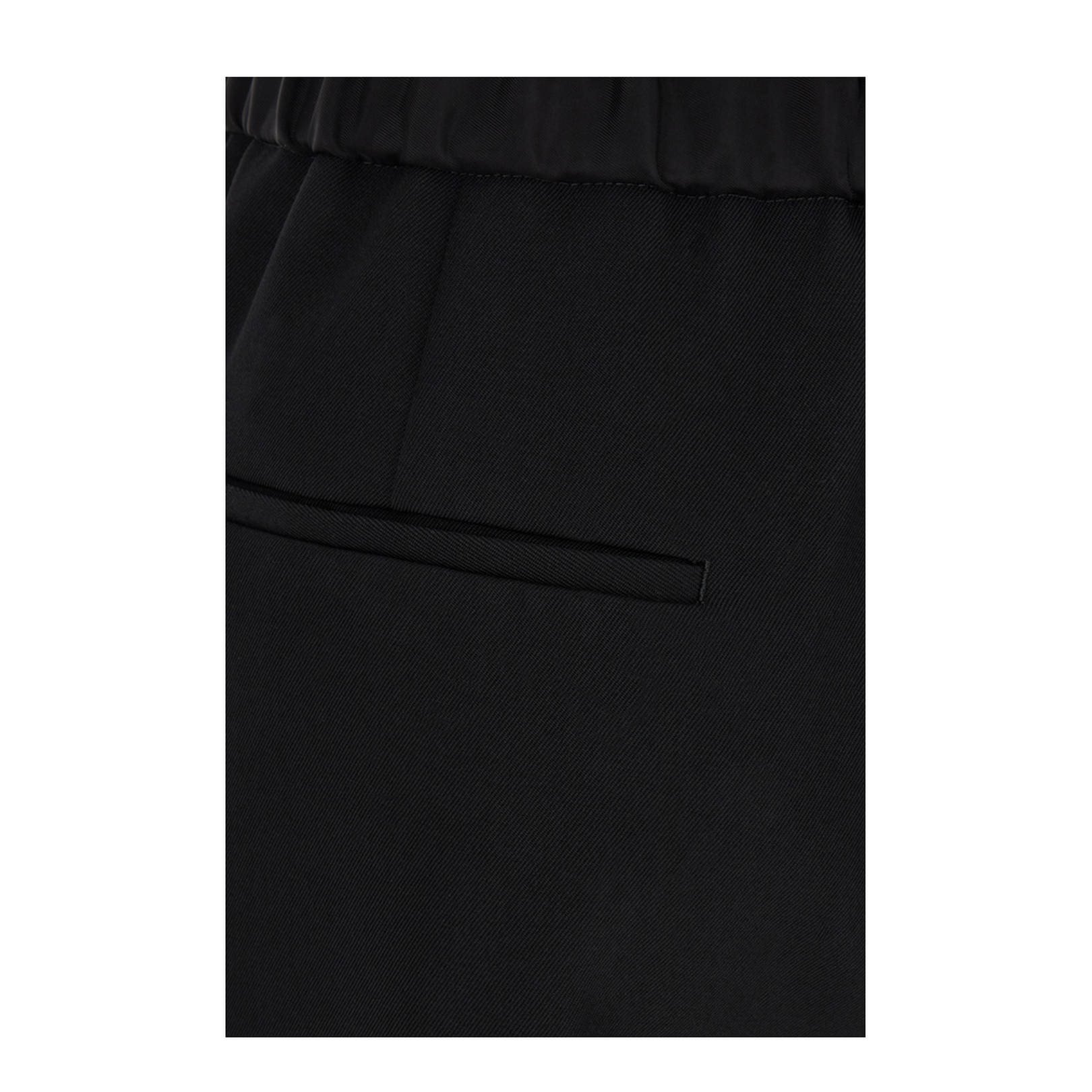 Black Wool Pant