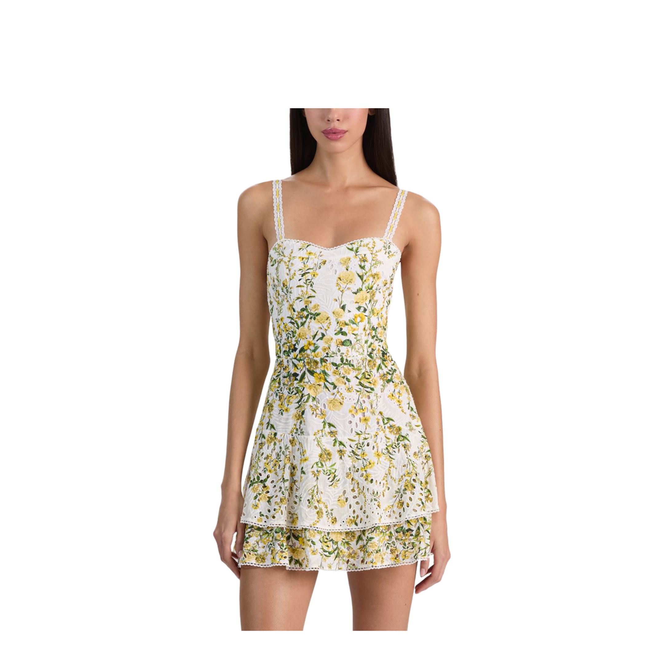 MAYFEYR - Alice + Olivia - Meredith Sweetheart Mini Dress - CC604P30531E189