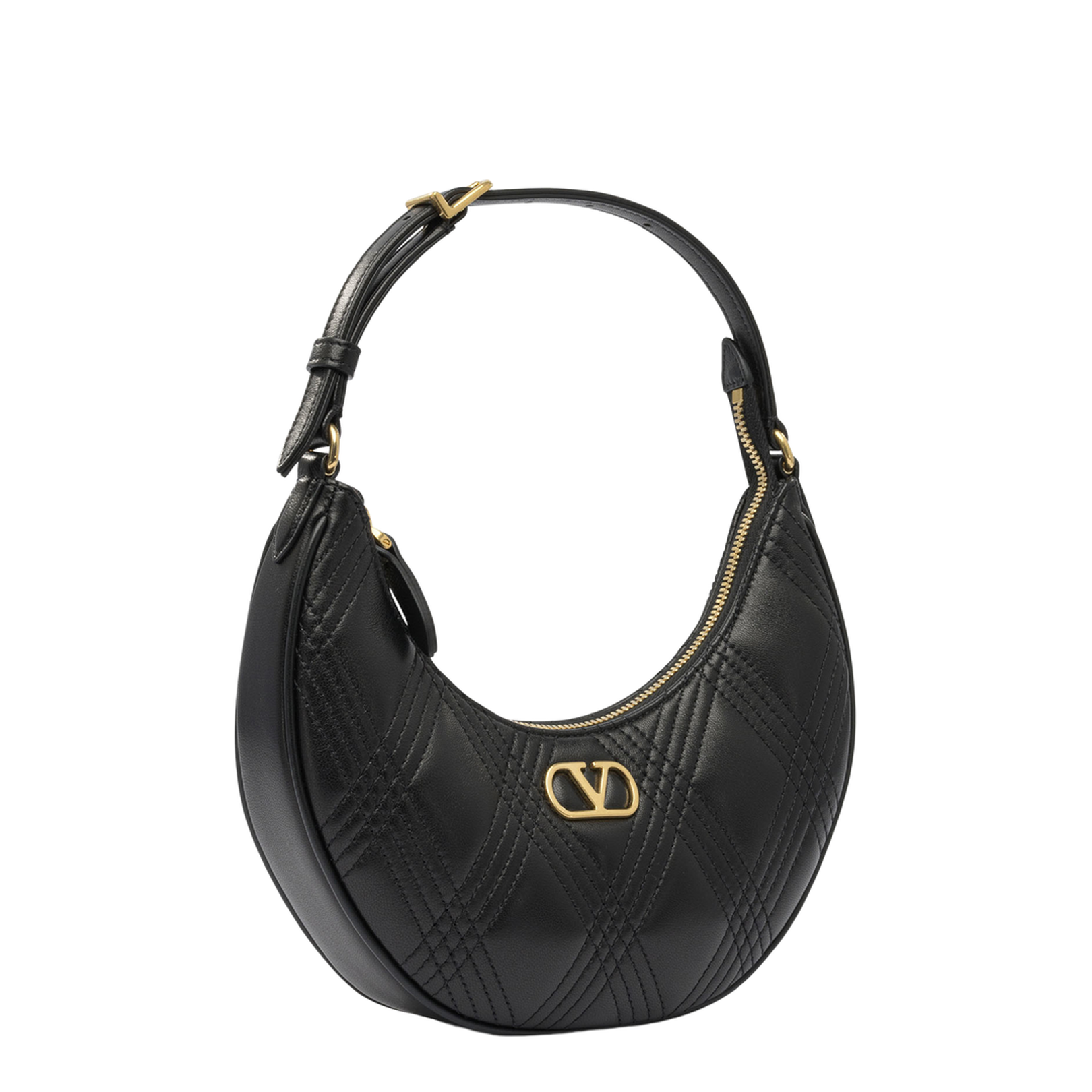 Quiltie 67 Shoulder Bag in Leather with Vlogo