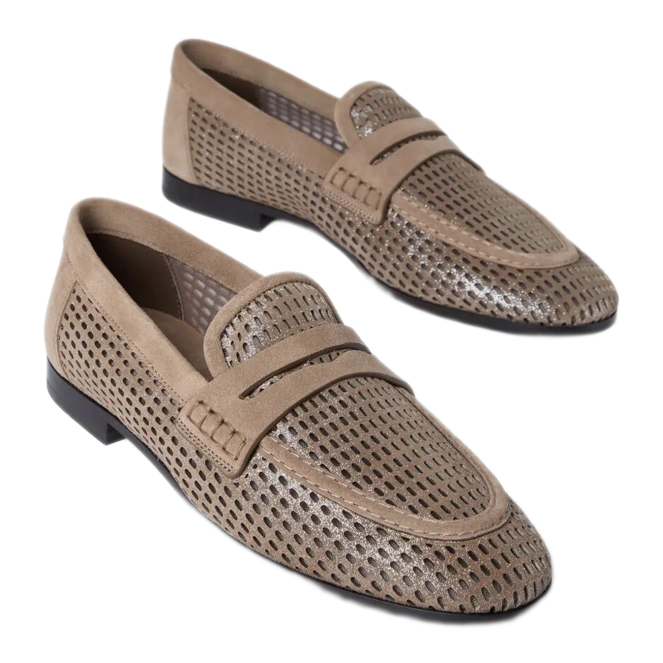 MAYFEYR - Brunello Cucinelli - Sparkling Net Leather Loafers - MZDVC3182C2767