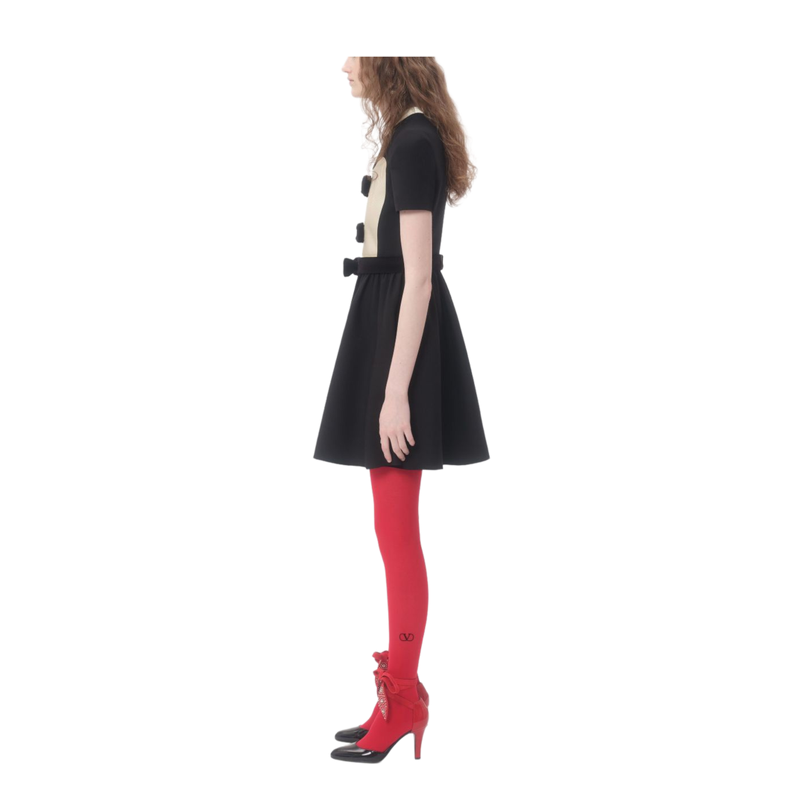 Black Dress with Bow Detailing