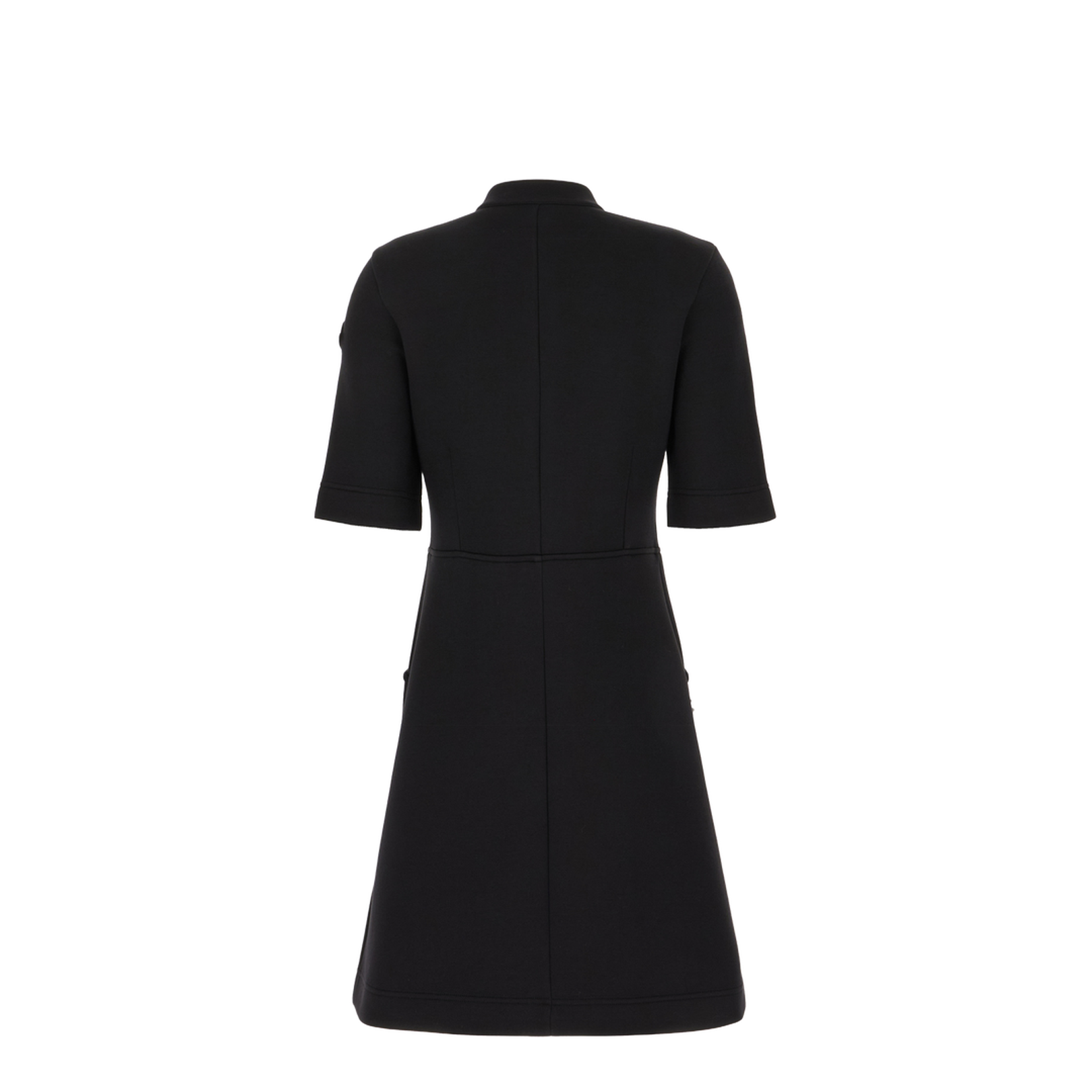 Black Cotton Blend Dress