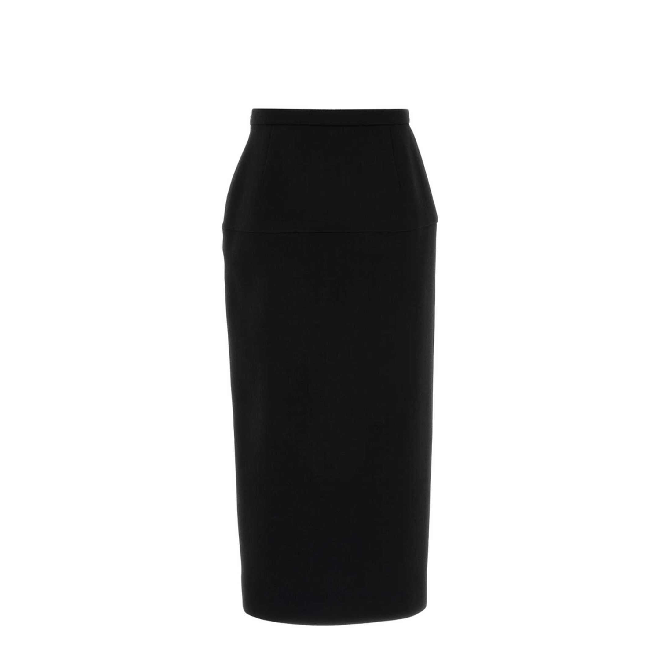 Black Wool Skirt
