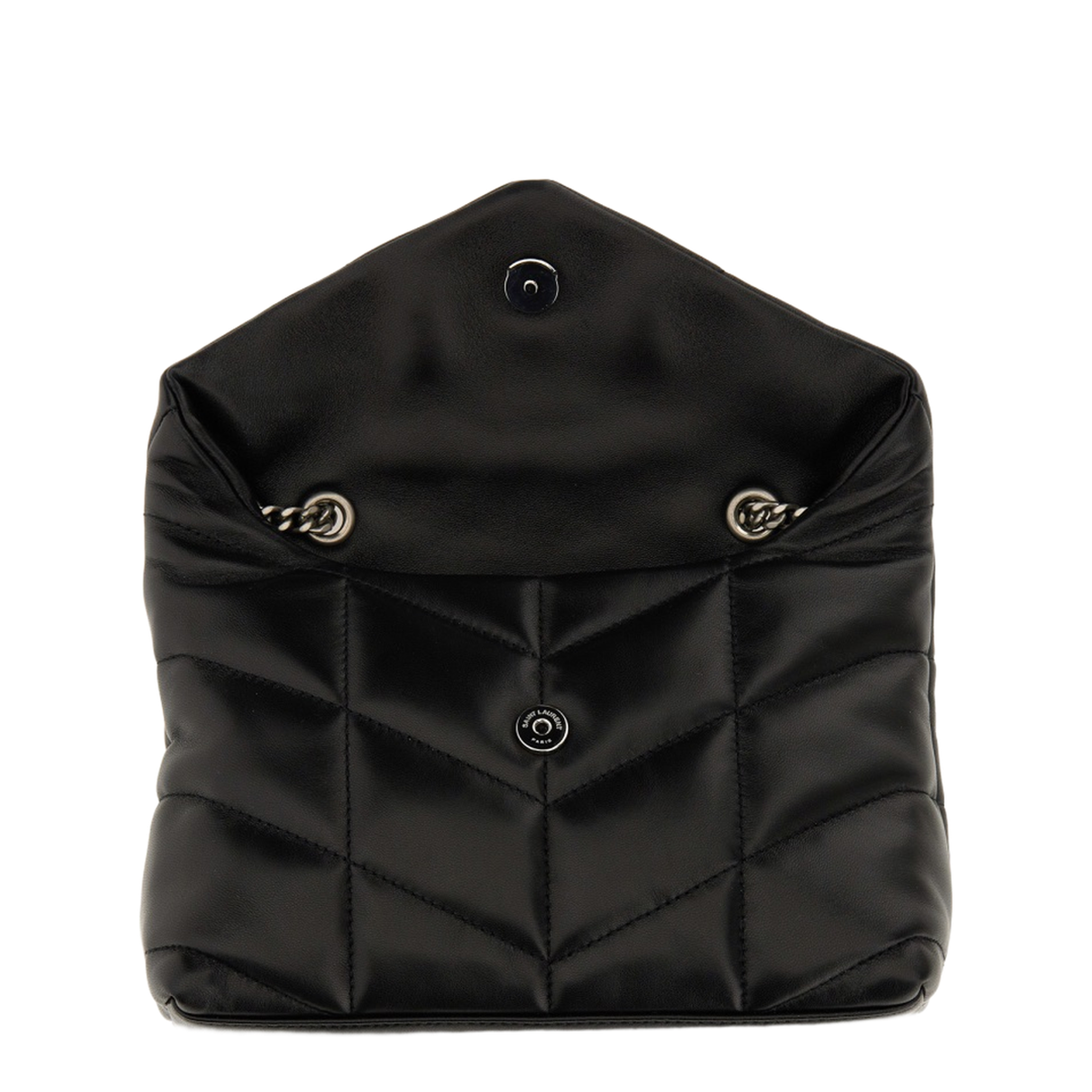 Toy Puffer Lambskin Shoulder Bag - Black