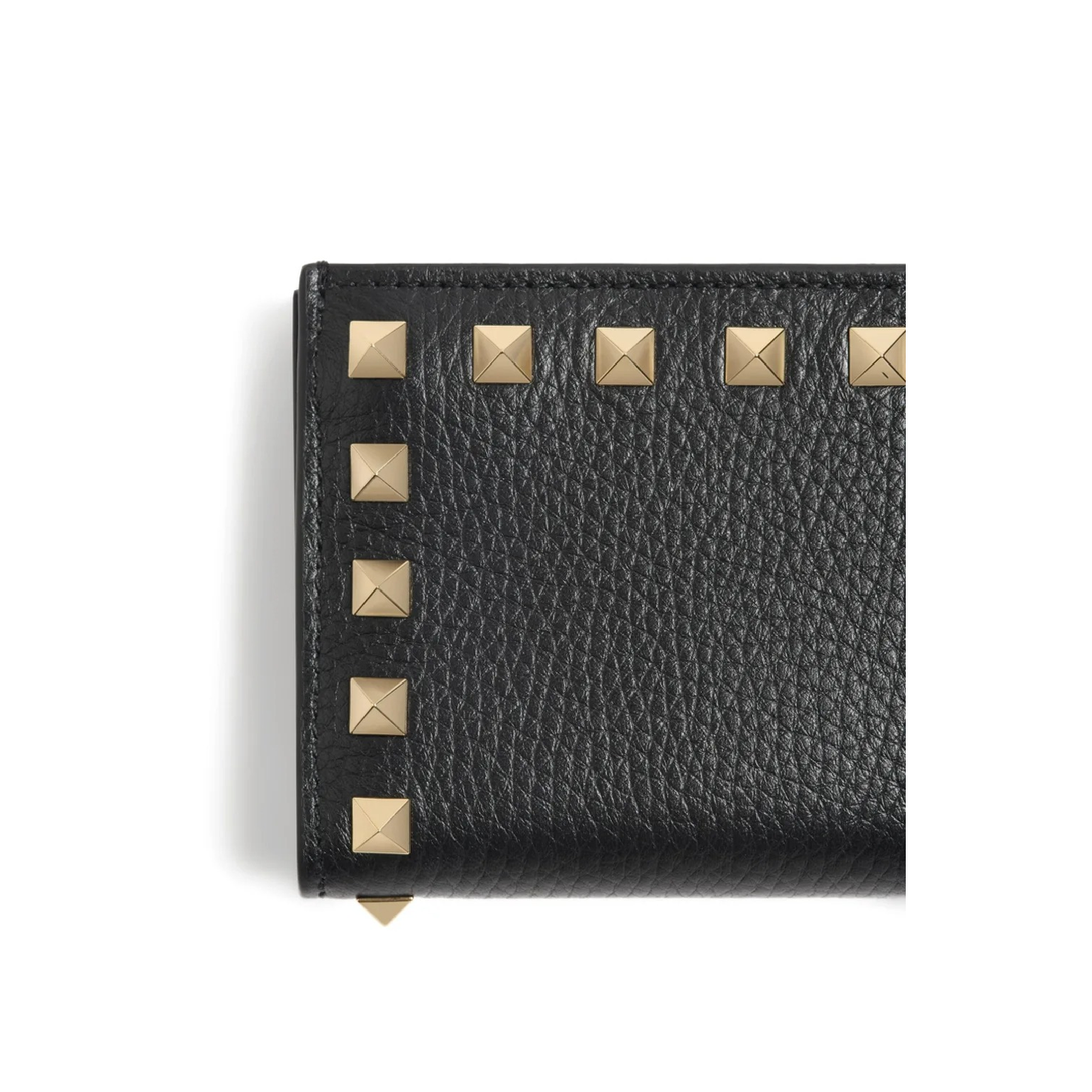 MAYFEYR - Valentino - Rockstud Grainy Leather Flap Wallet - WP0AR5VSH0NO