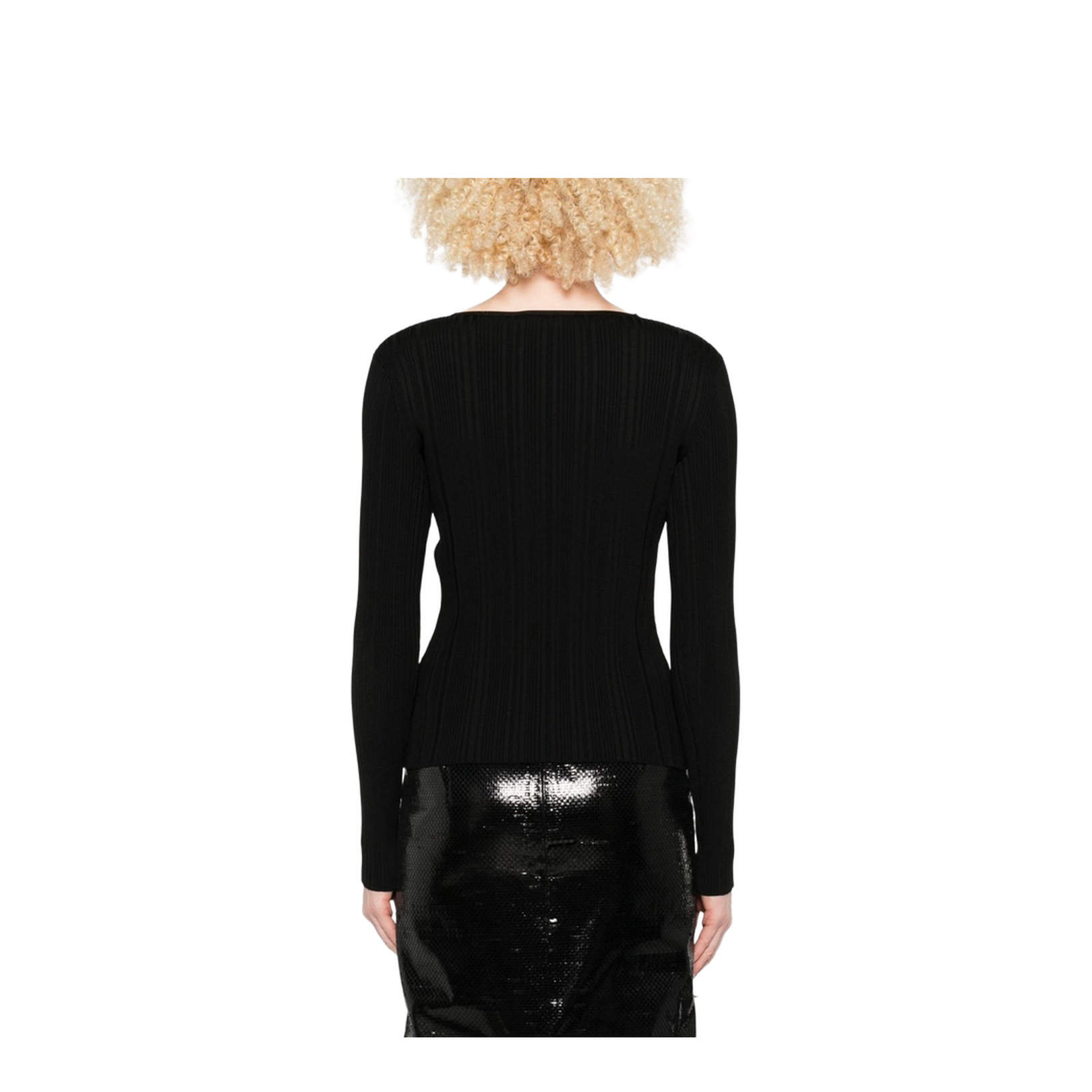 V-Neck Sweater In Black