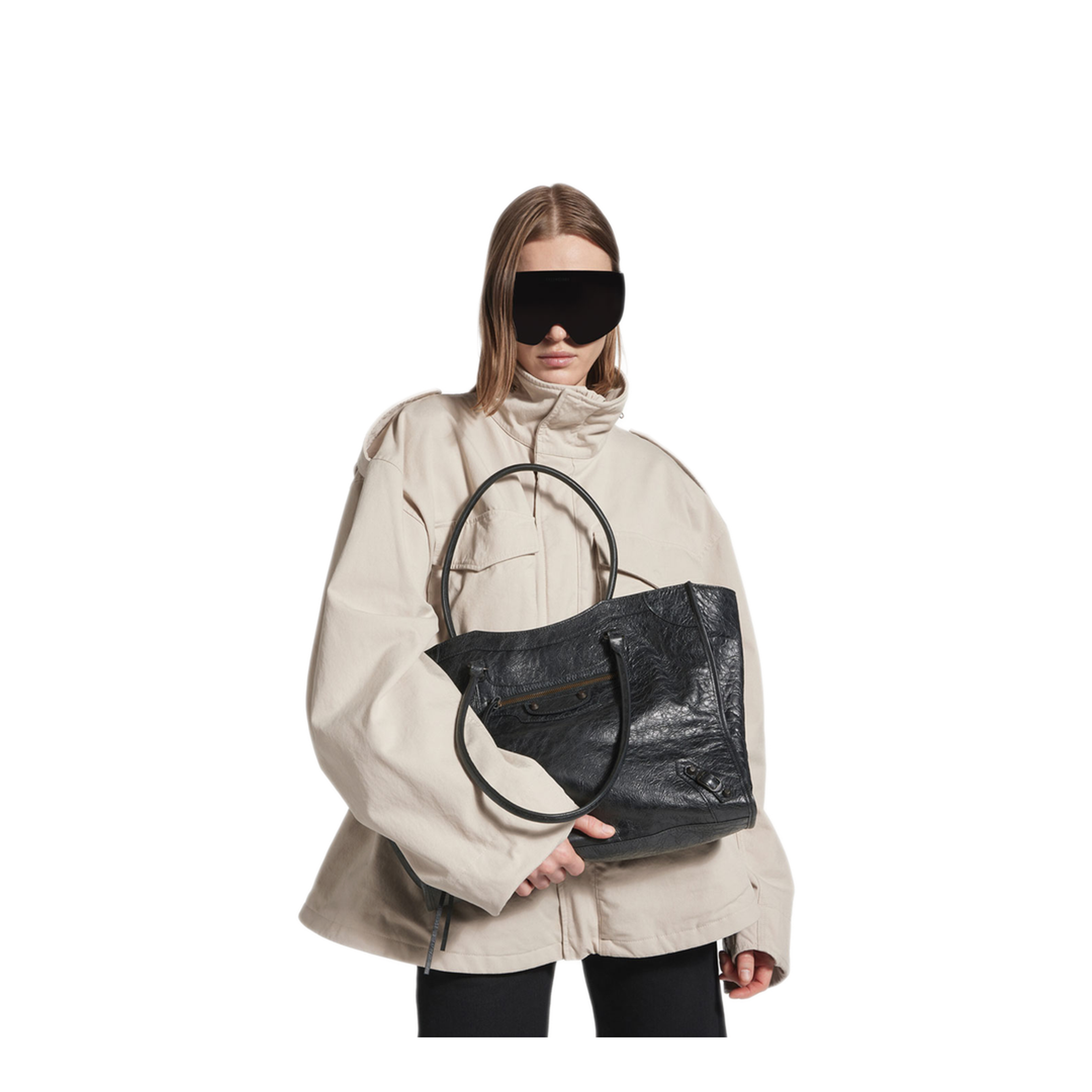 MAYFEYR - Balenciaga - City Tote Bag Medium In Arena Lambskin - 8469212ABEK
