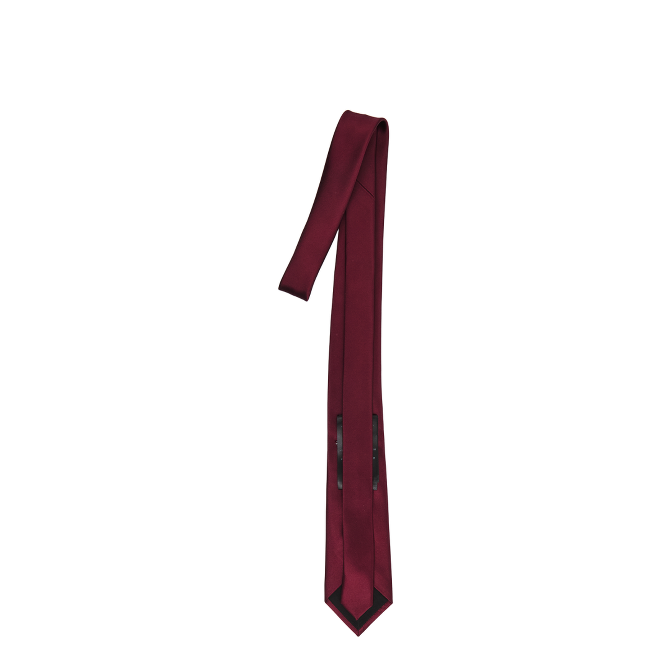 Silk Satin Tie in Bordeaux