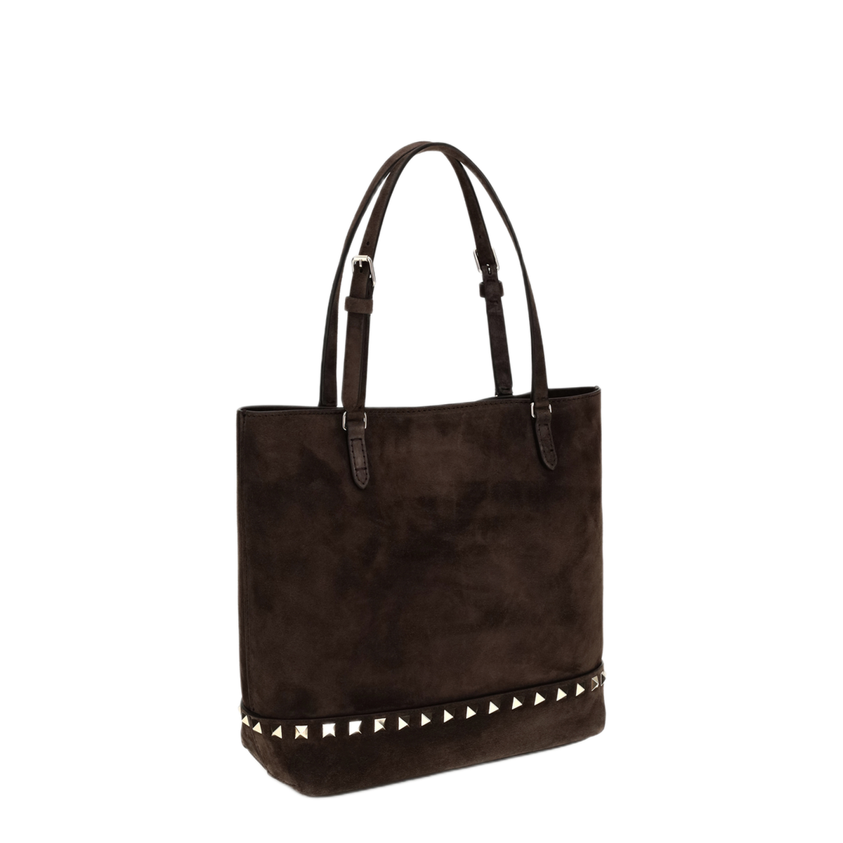 MAYFEYR - Valentino - Small Rockstud Suede Tote Bag - 9W2B0T75KQQ0TO