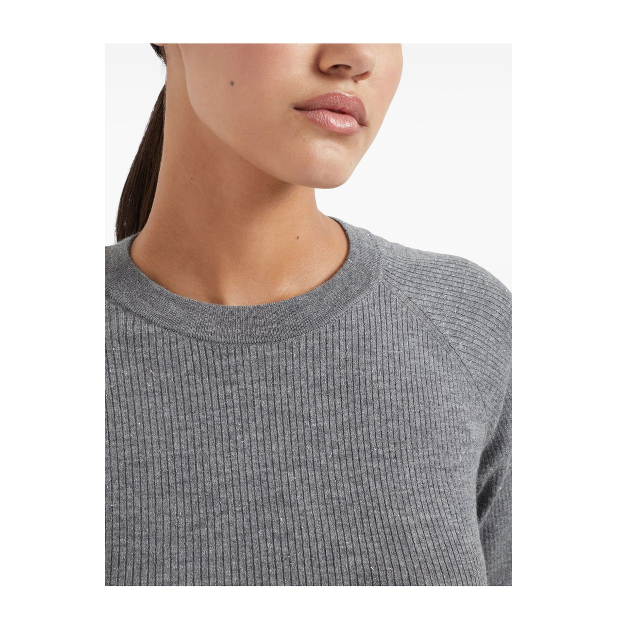 Lurex Ribbed Sweater
