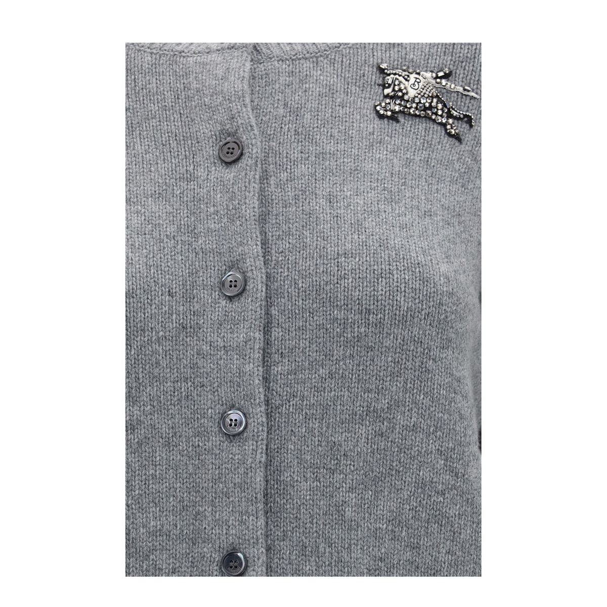 MAYFEYR - Burberry - Wool And Cashmere Equestrian Knight Logo Cardigan - 8132458