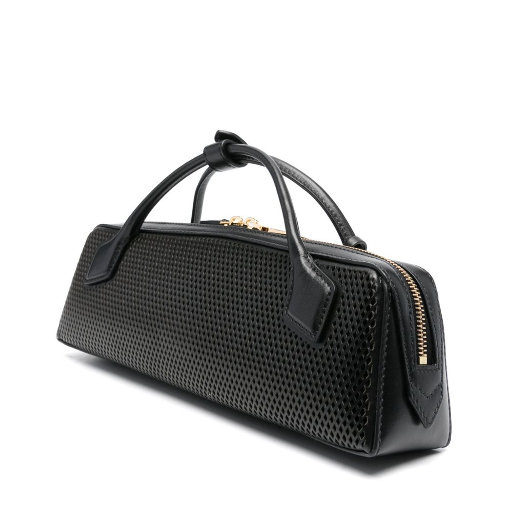 Black Perforated Le Teckel Bag