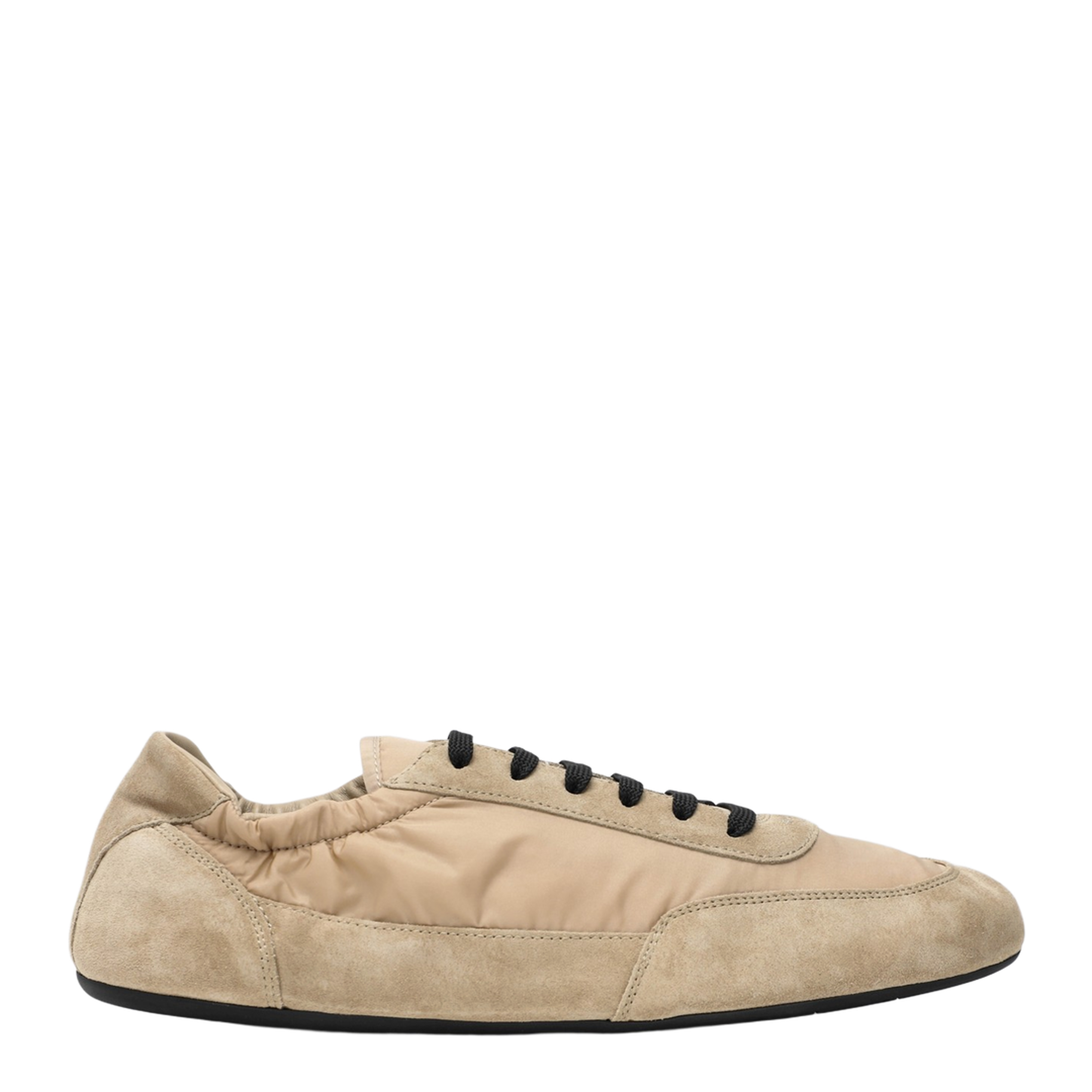 Camel Re-Nylon and Suede Sneaker Collapse