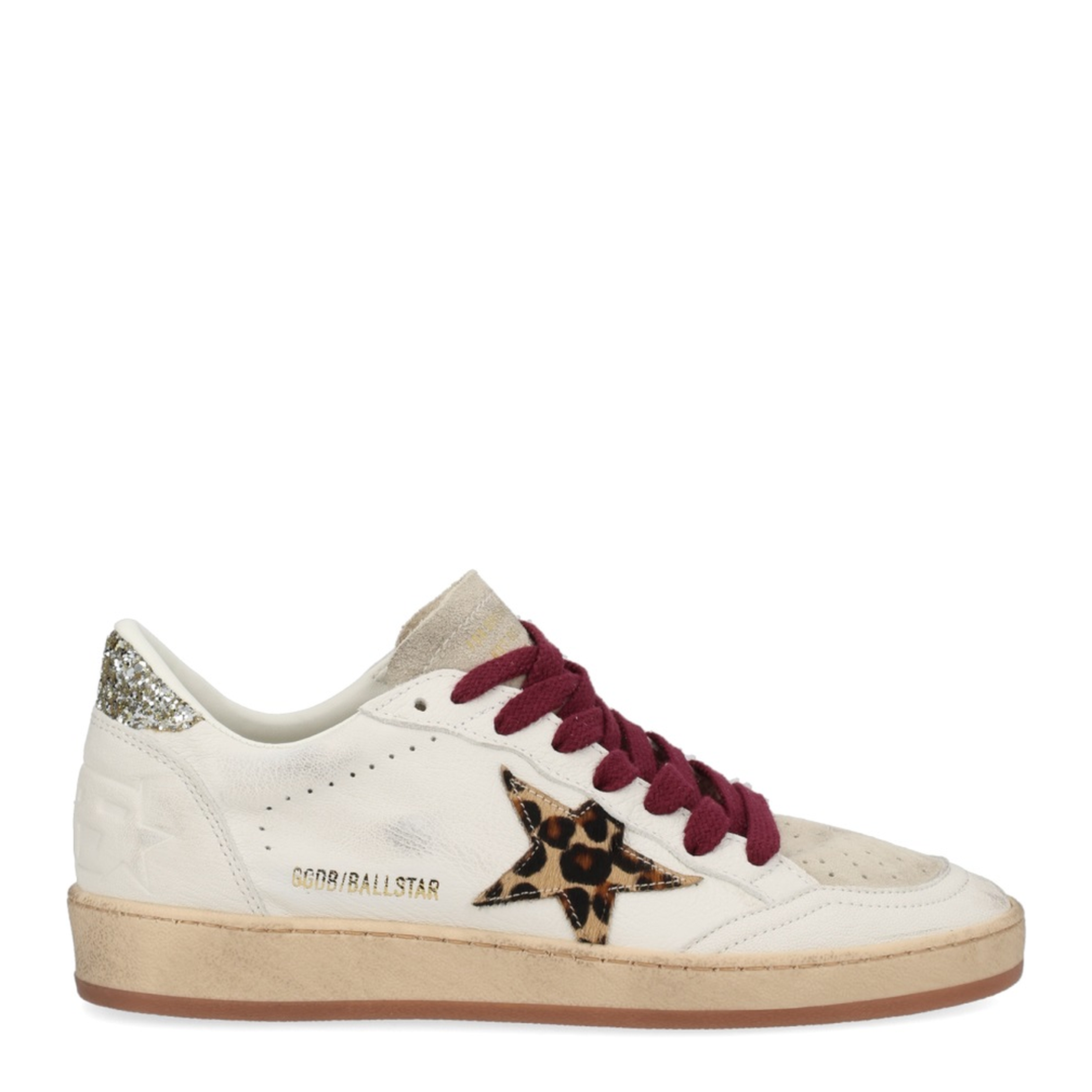 Ballstar Nappa Upper Toe and Spur Suede Tongue Horsy Star Glitter Heel