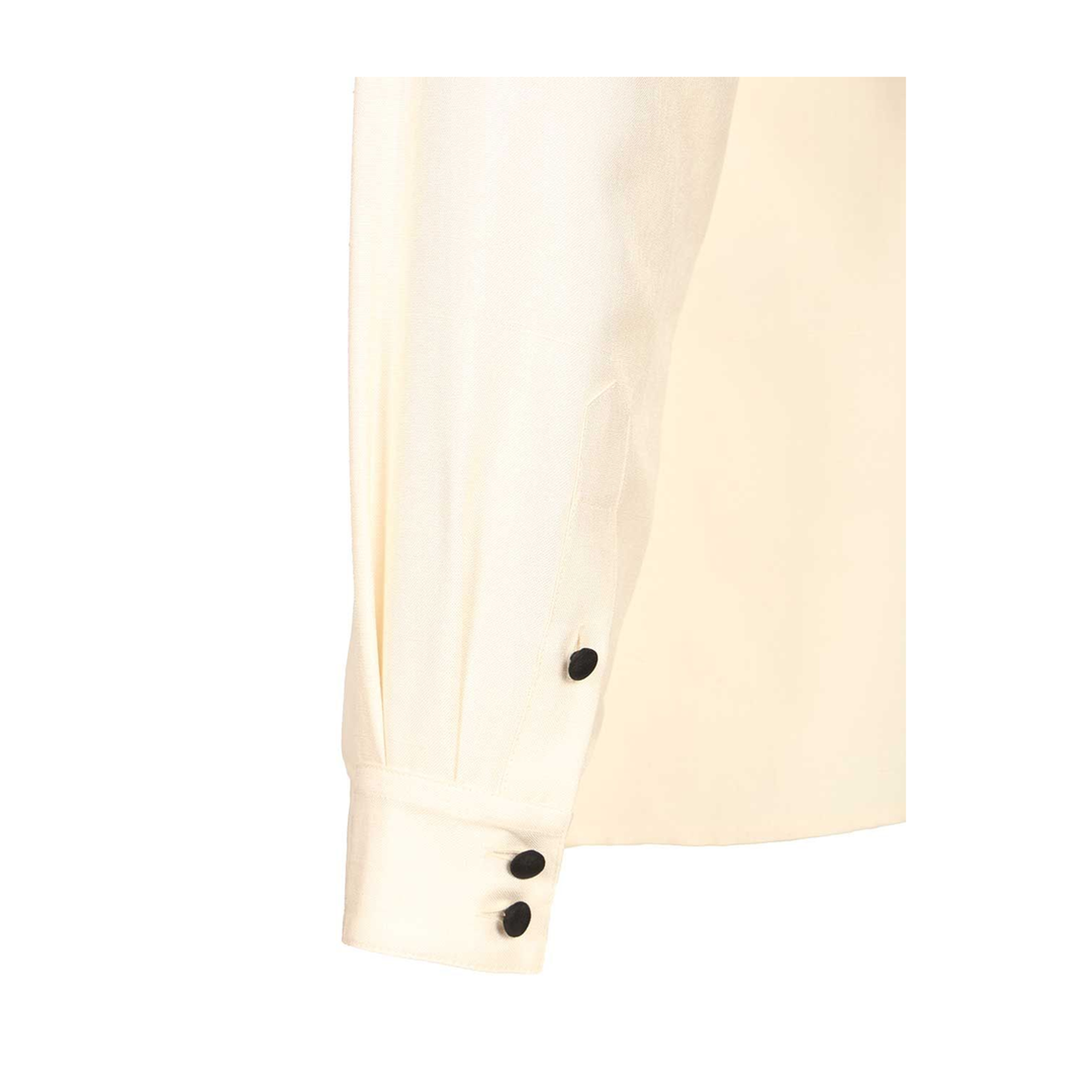 Silk Shantung Shirt Beige