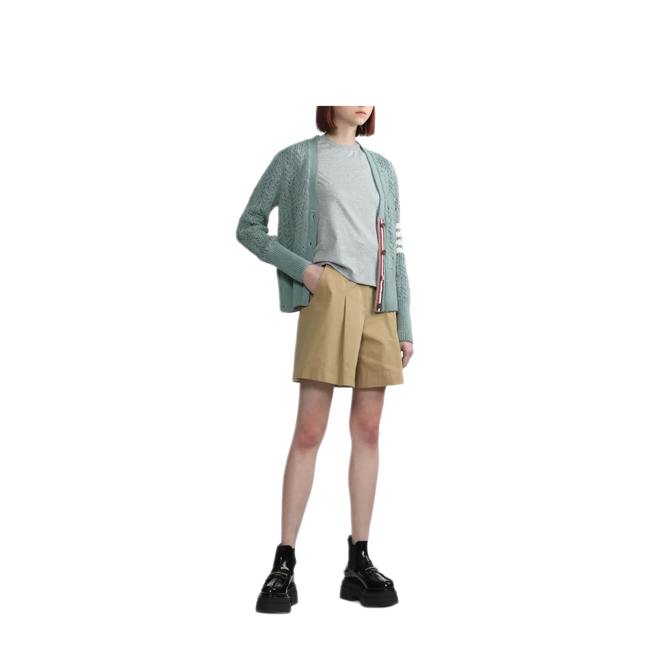 MAYFEYR - Thom Browne - Relaxed Fit Ss Tee With Side Slits In Lightweight Jersey - FJS036A05398055