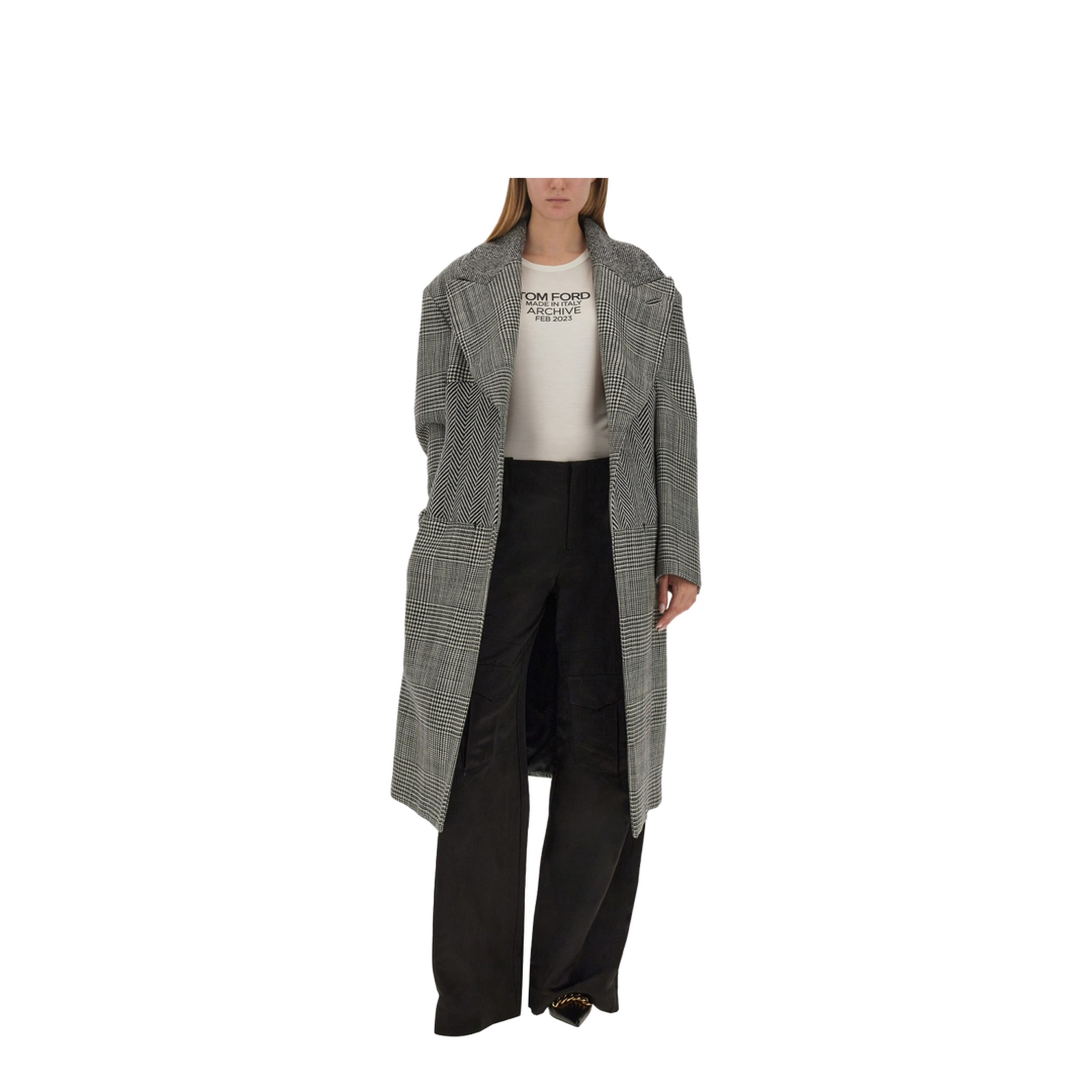 Wool Patchwork Coat