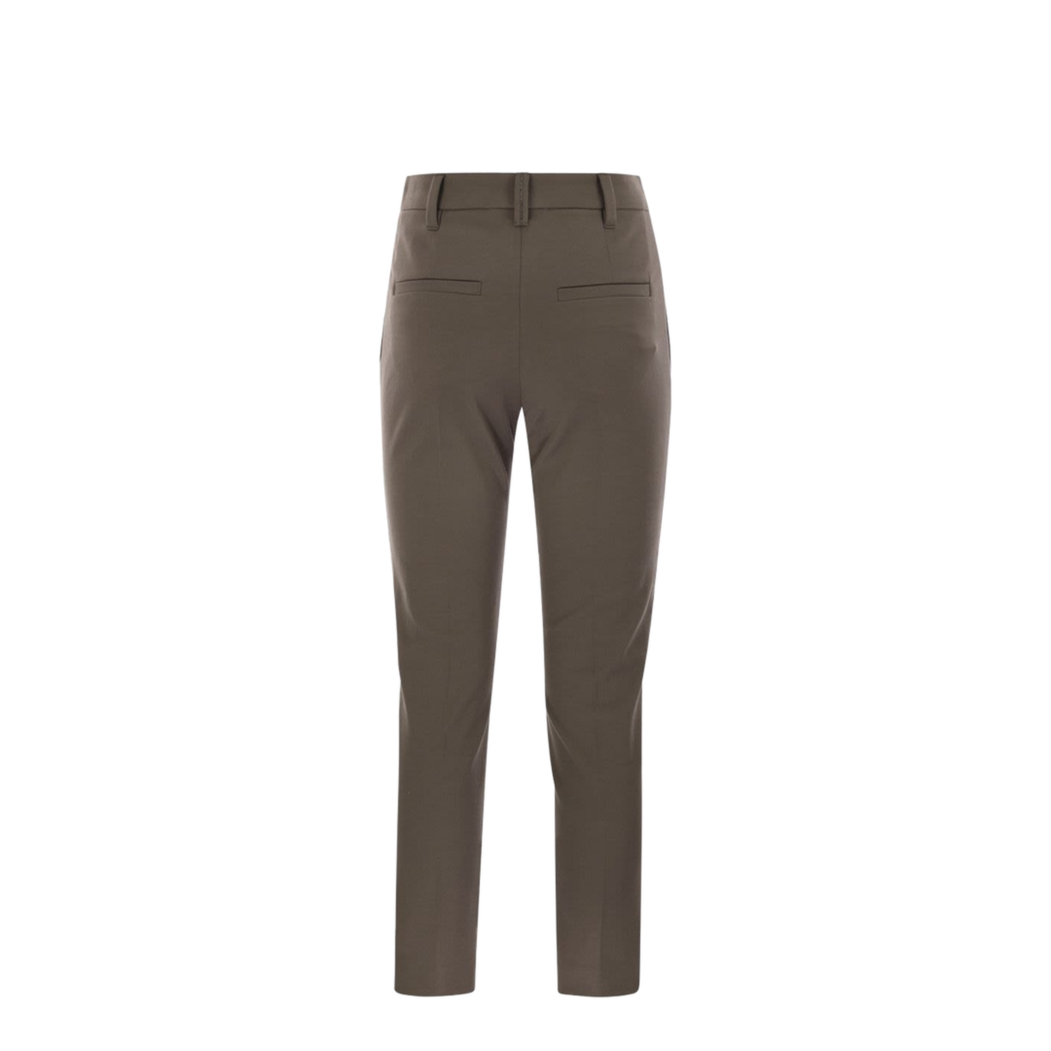 Cigarette Trousers Stretch Cotton