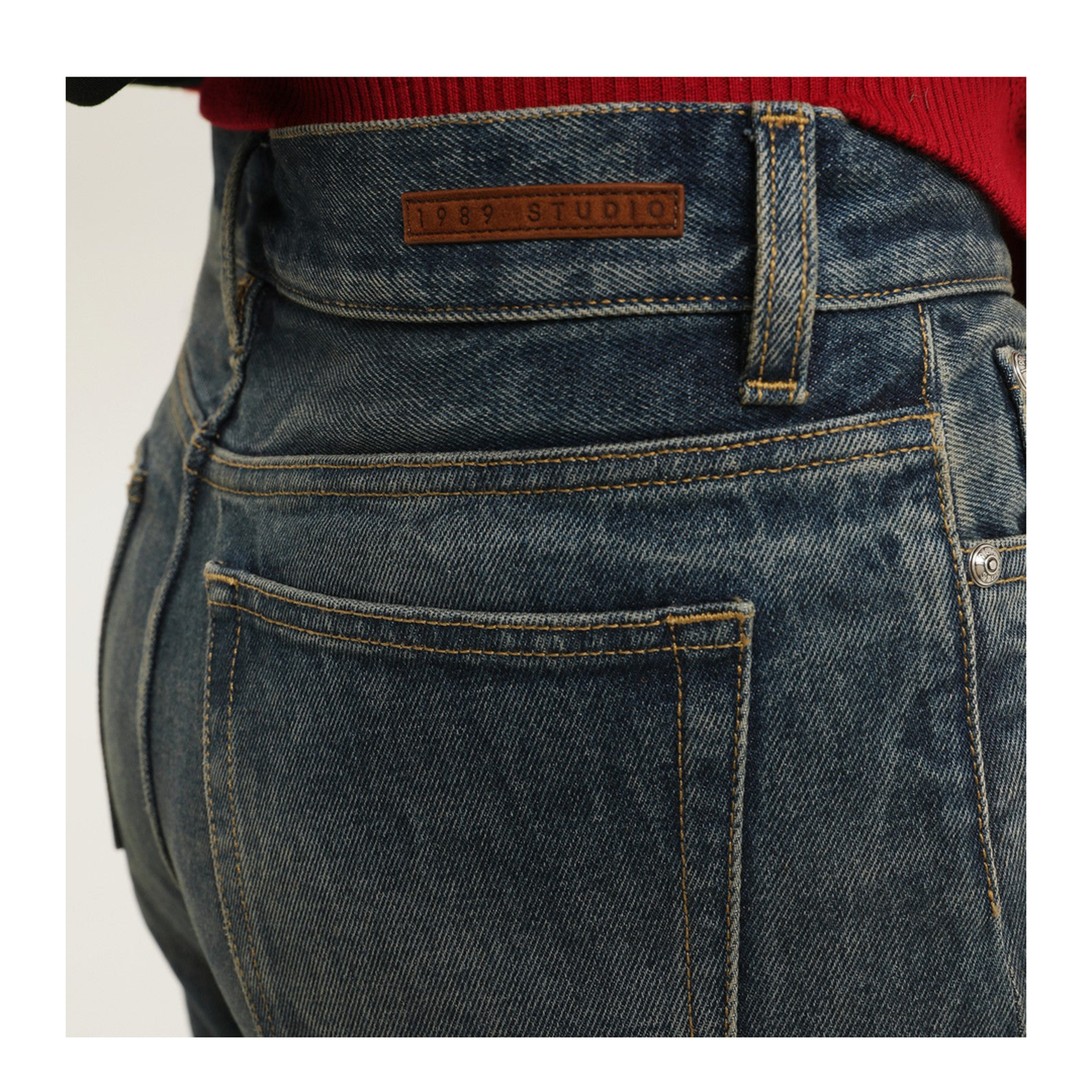 MAYFEYR - 1989 STUDIO - Old Setter Denim Pants - F04WCE008DEN0016000