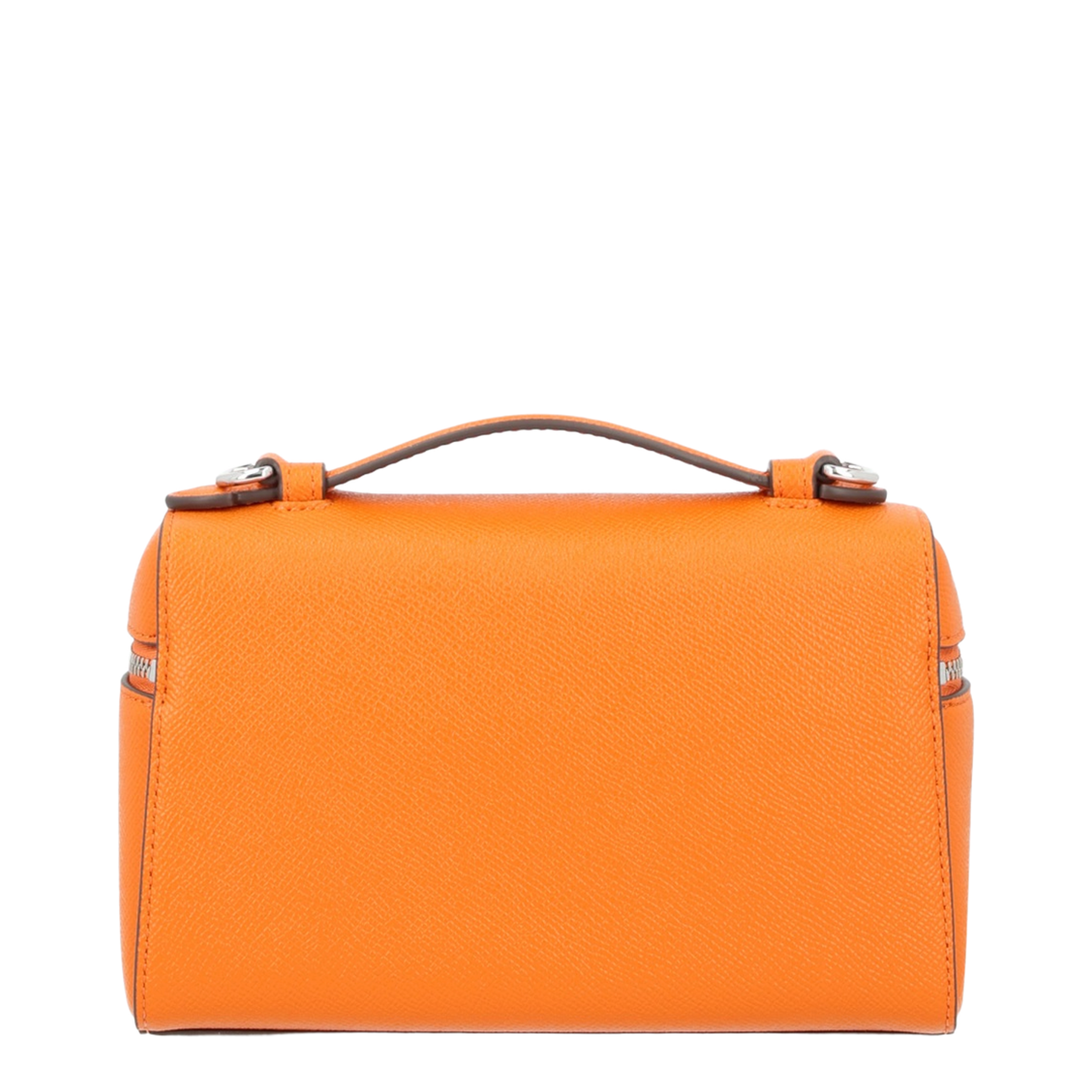 Romy Slim Saffiano Top-Handle Bag - Orange
