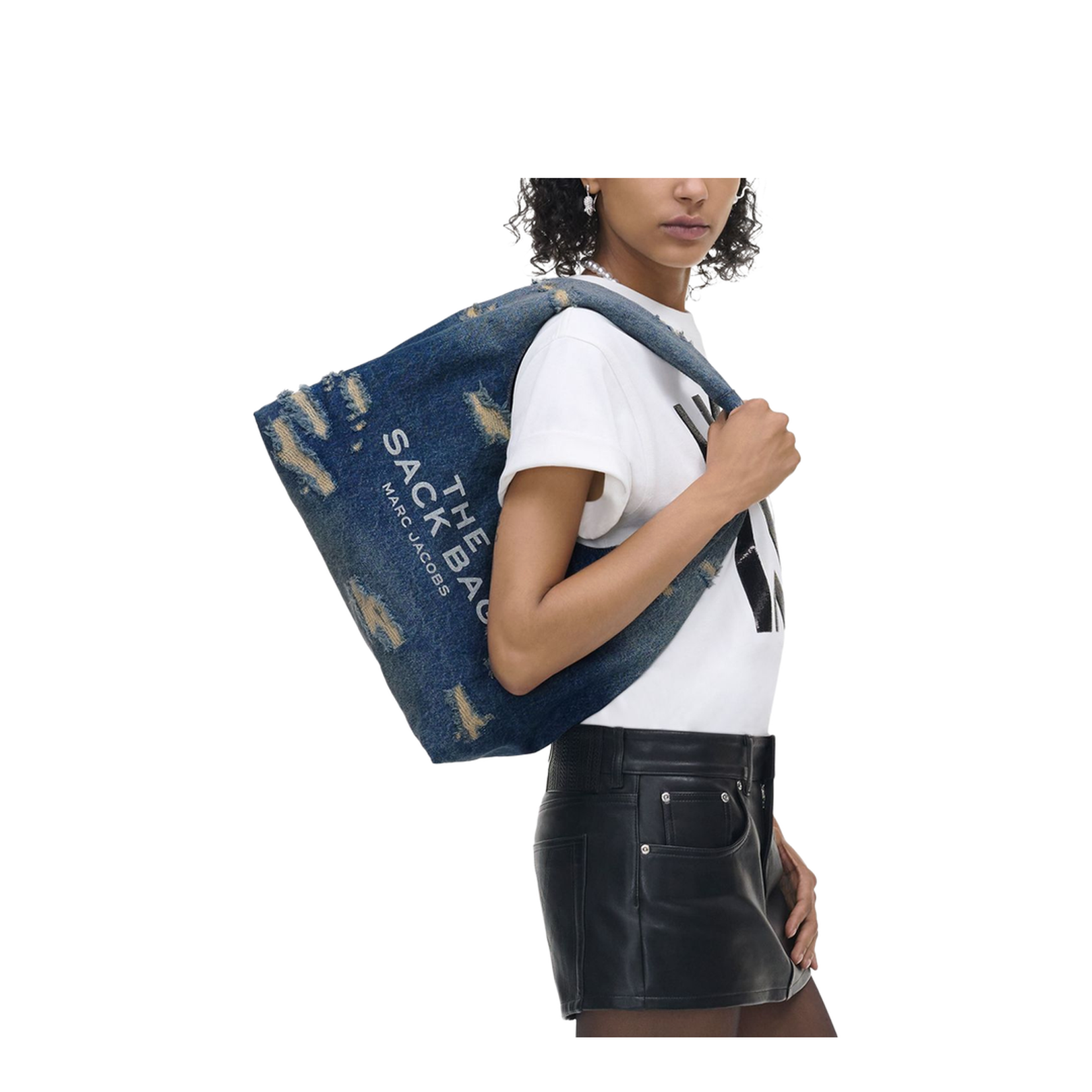 Bag Logo Print Shoulder Strap Magnetic