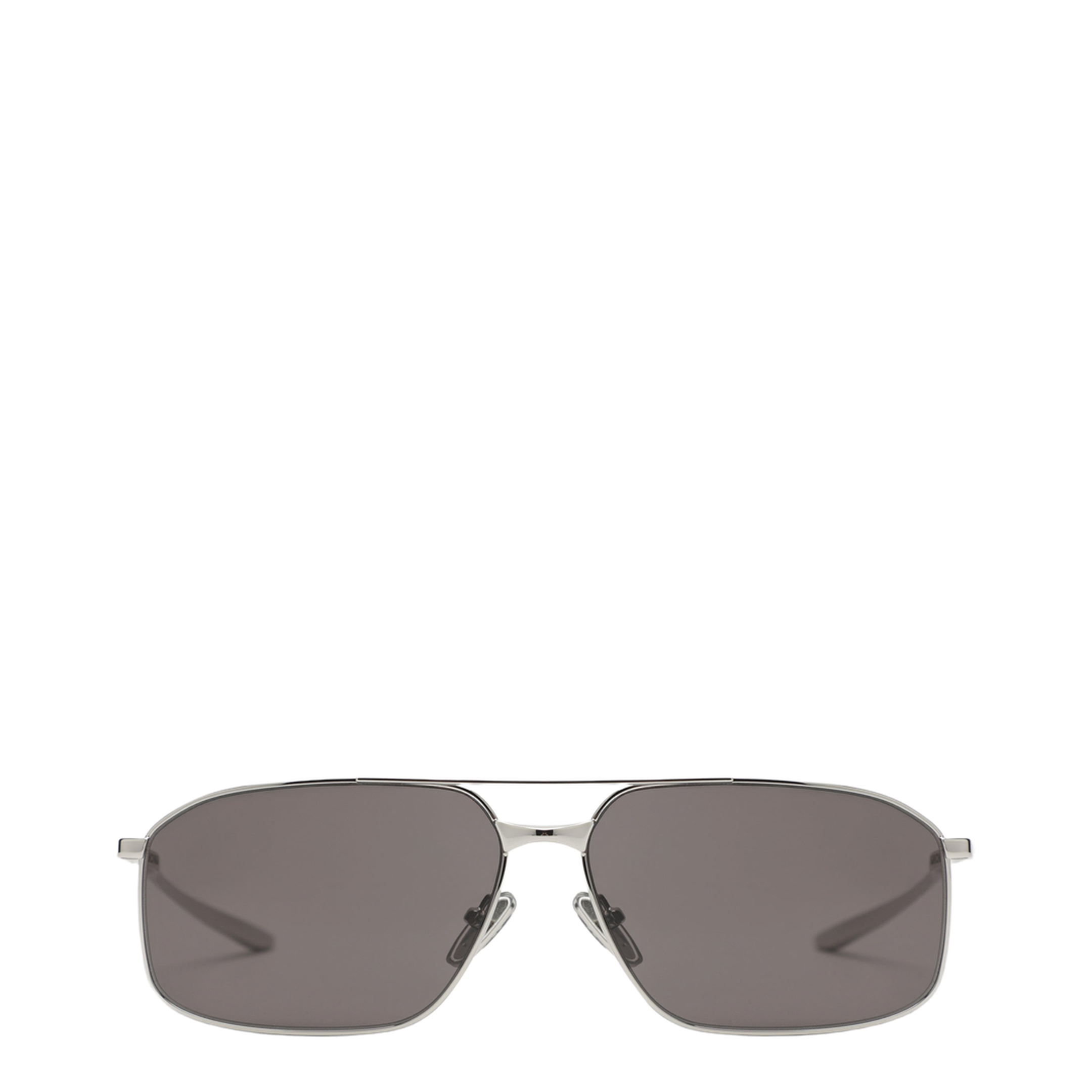Rectangular Silver/Black Sunglasses