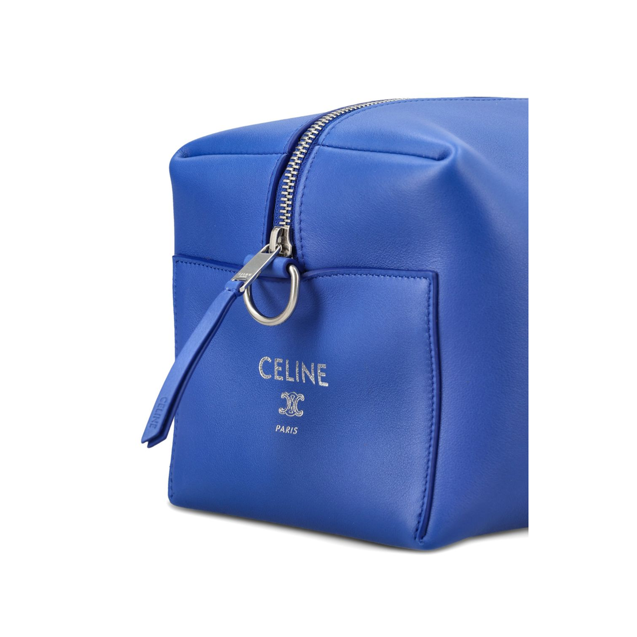 Take Away Messenger Leather Crossbody Bag - Blue