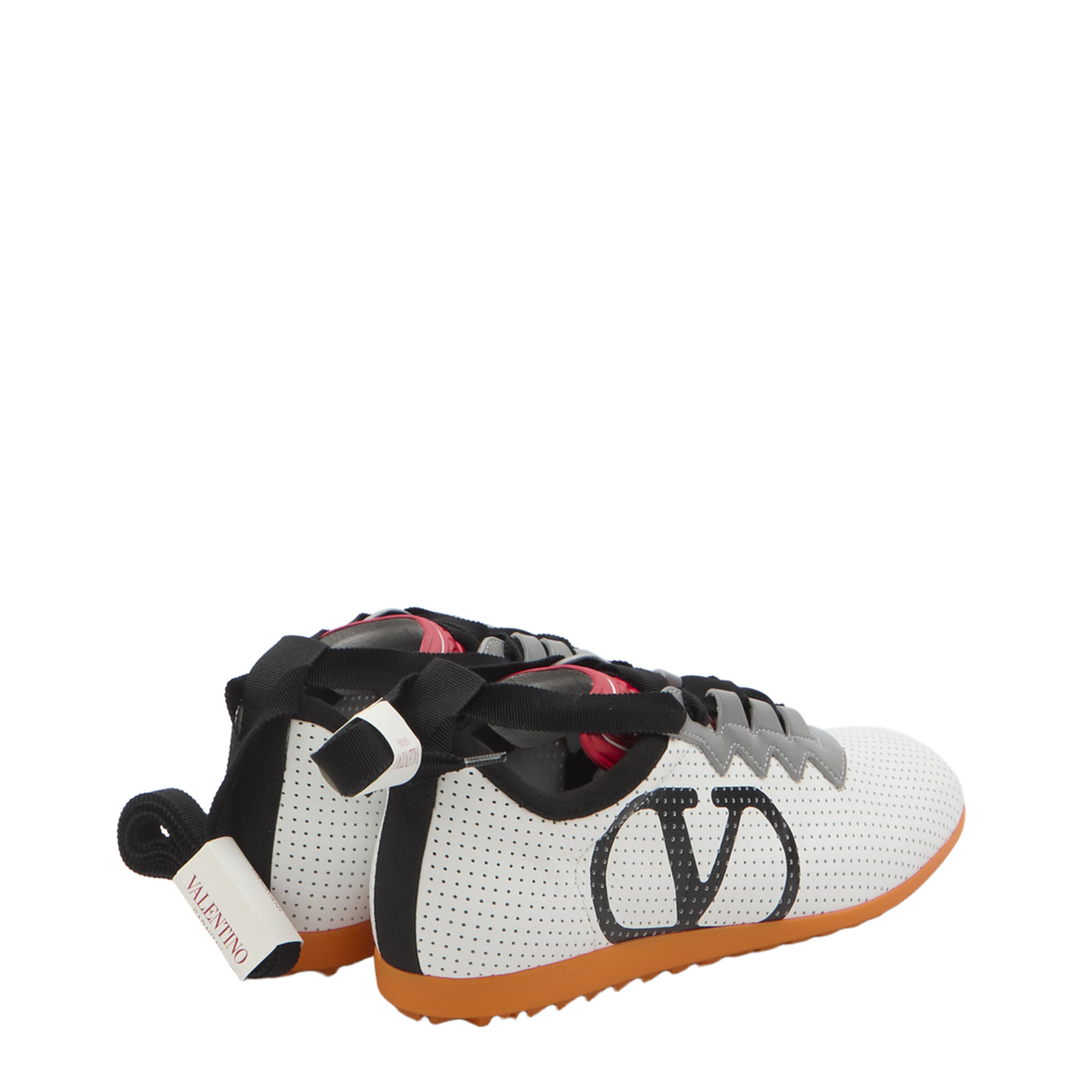 White Perforated Nappa Leather Chromathon Sneaker