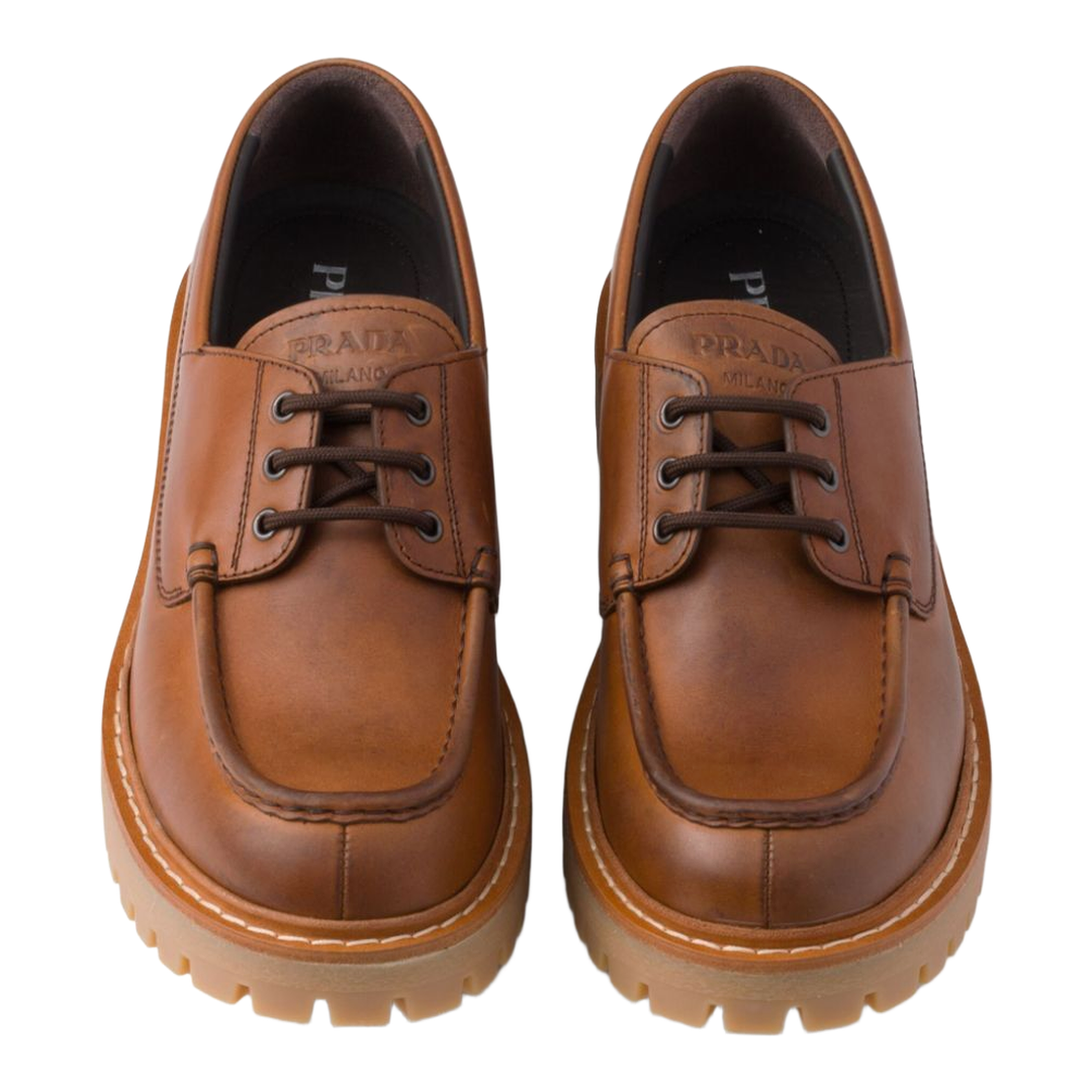 MAYFEYR - Prada - Laced Leather Loafers - 2EE416FG000070