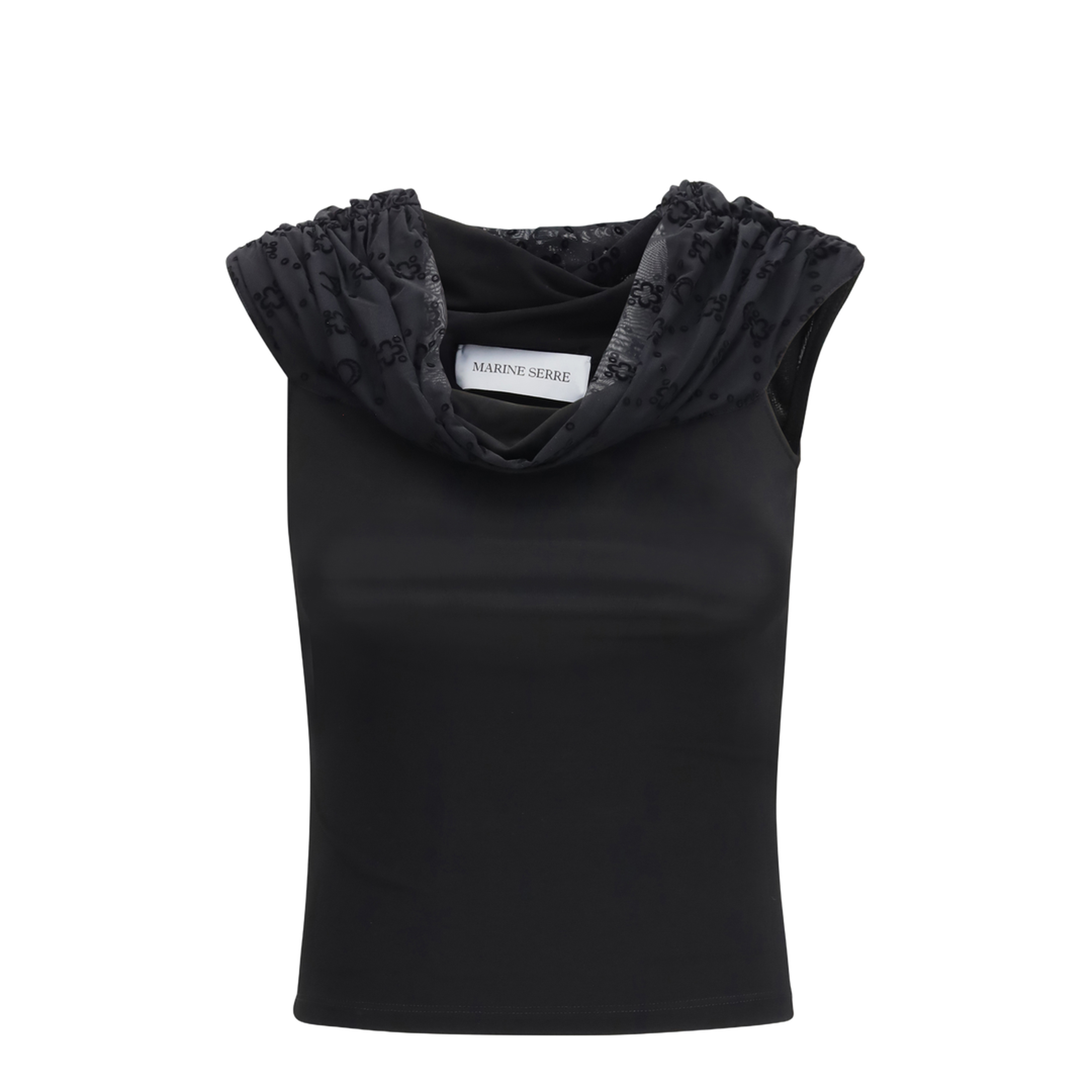 MAYFEYR - Marine Serre - Off Shoulder Draped Top - WTO509ACJER0022
