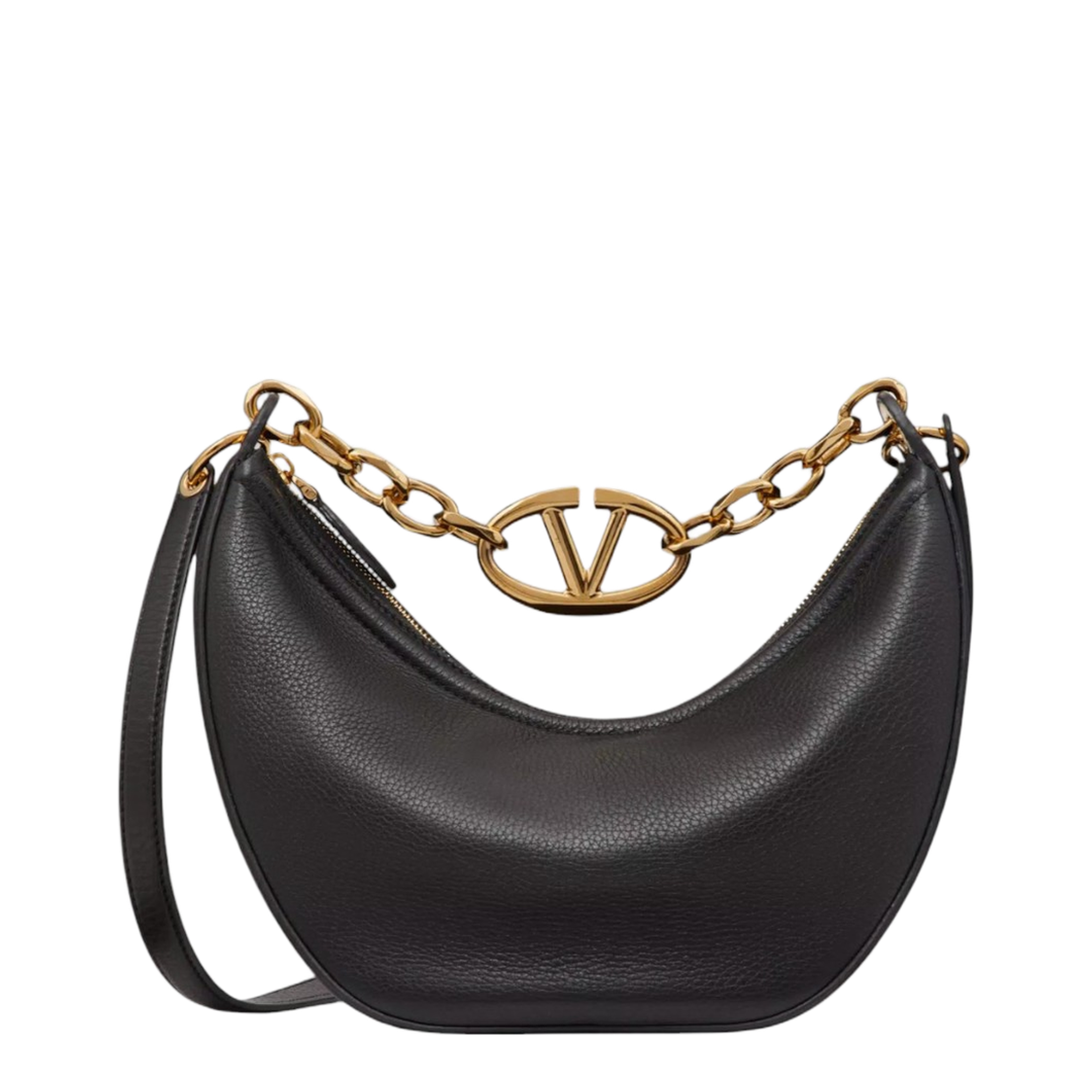 Small VLogo Moon Hobo Bag