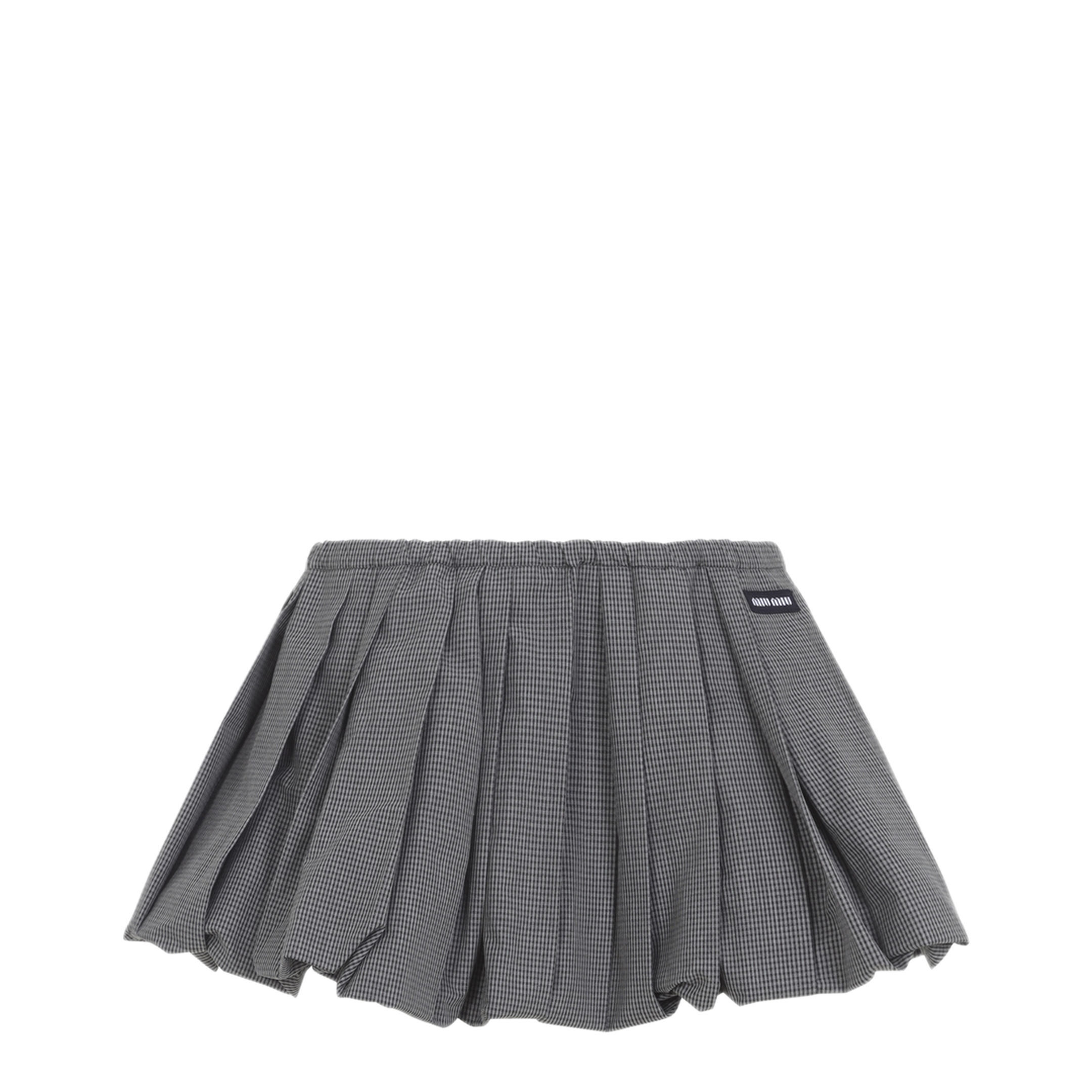 MAYFEYR - Miu Miu - Plissé Check Mini Skirt - MG2723SOOO19OSF0031