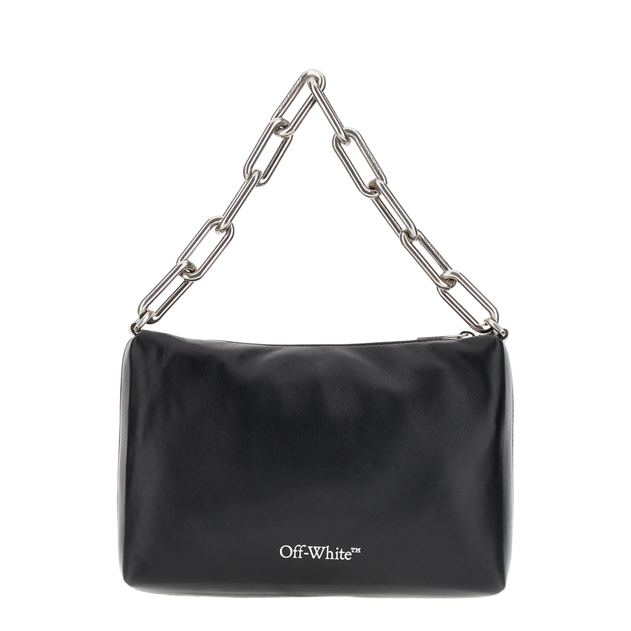 Logo Print Leather Tote Bag