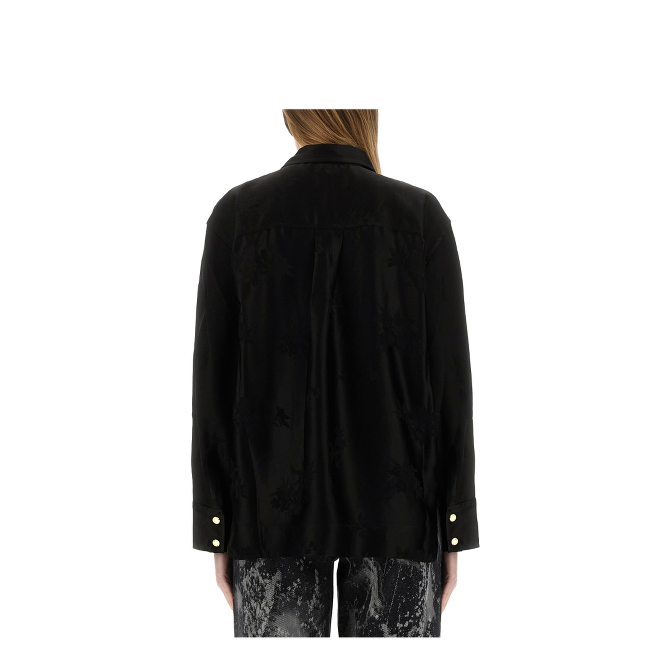 Jacquard Satin Shirt