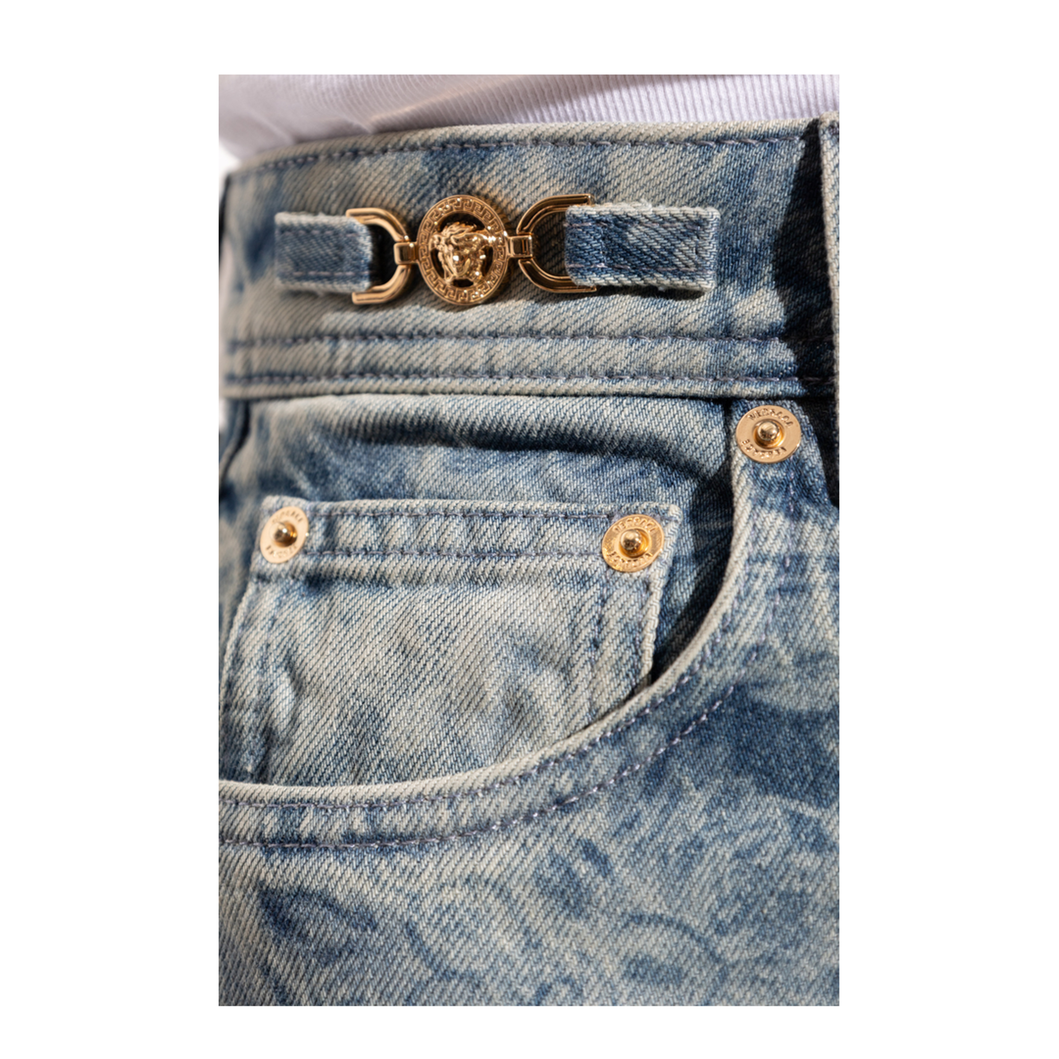 Barocco Pattern Jeans