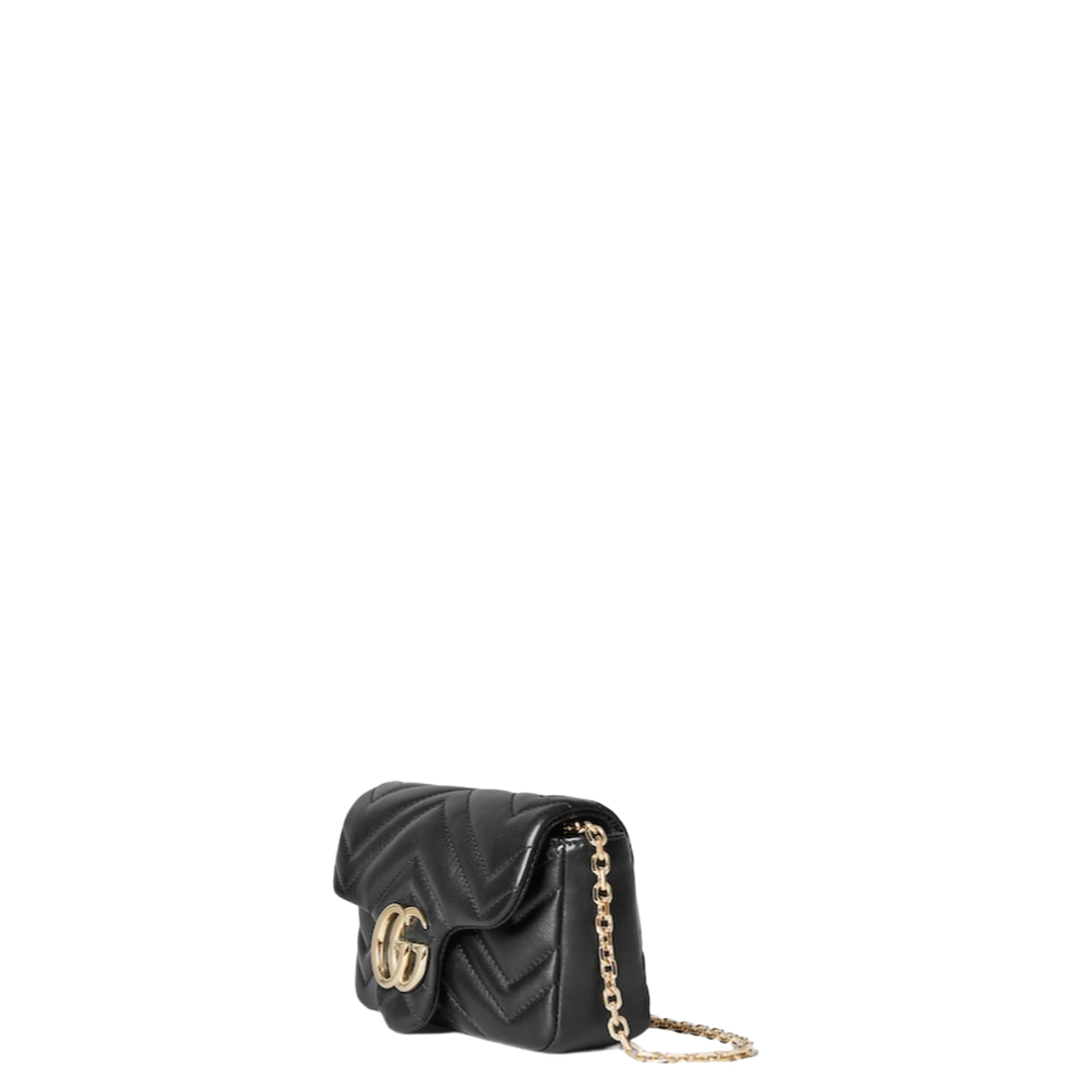 Marmont Mini Shoulder Bag in Black Leather