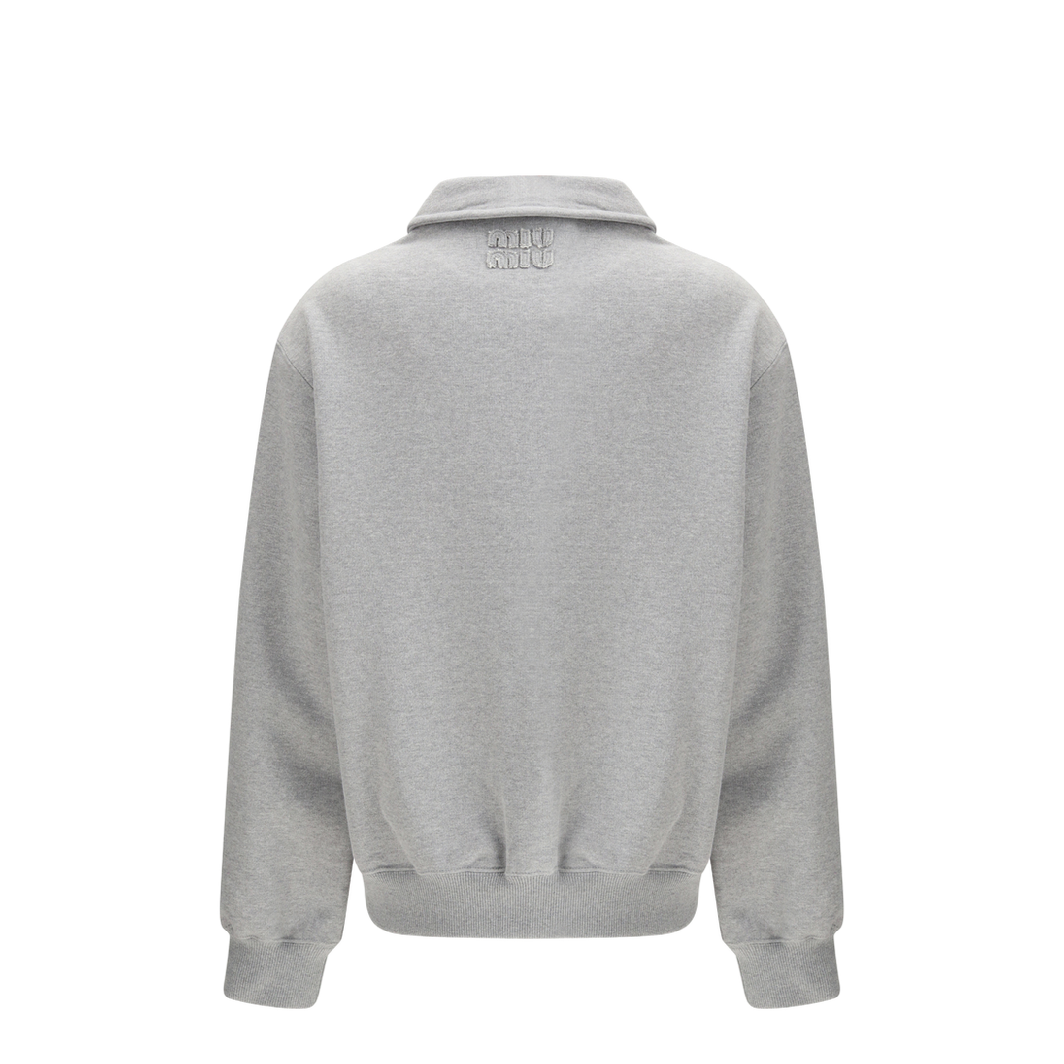 MAYFEYR - Miu Miu - Sweatshirt With Oblique Zip Closure - MJLA04SOOO18S8
