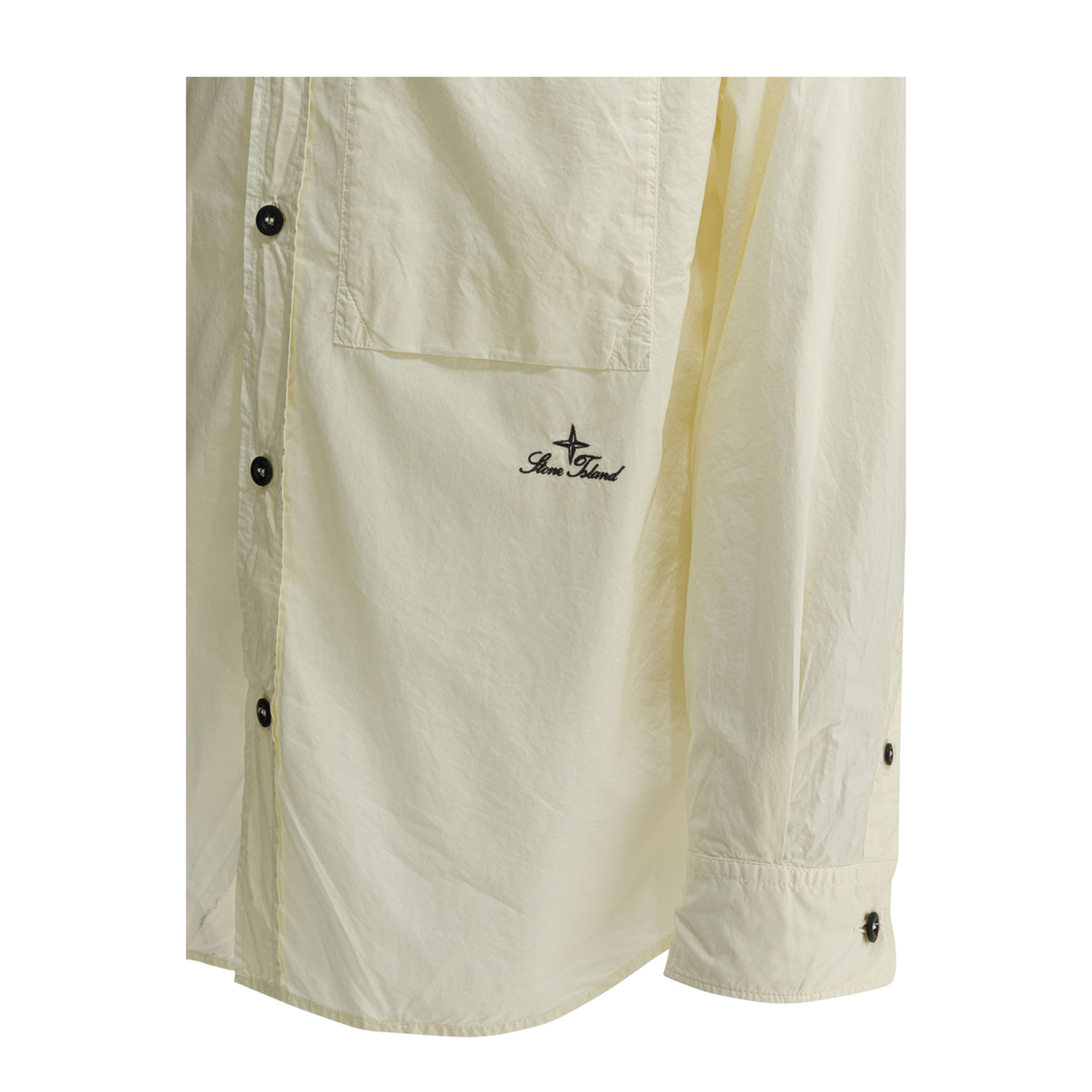 MAYFEYR - Stone Island - Cotton Shirt With Pocket - 1100027S0168V0093