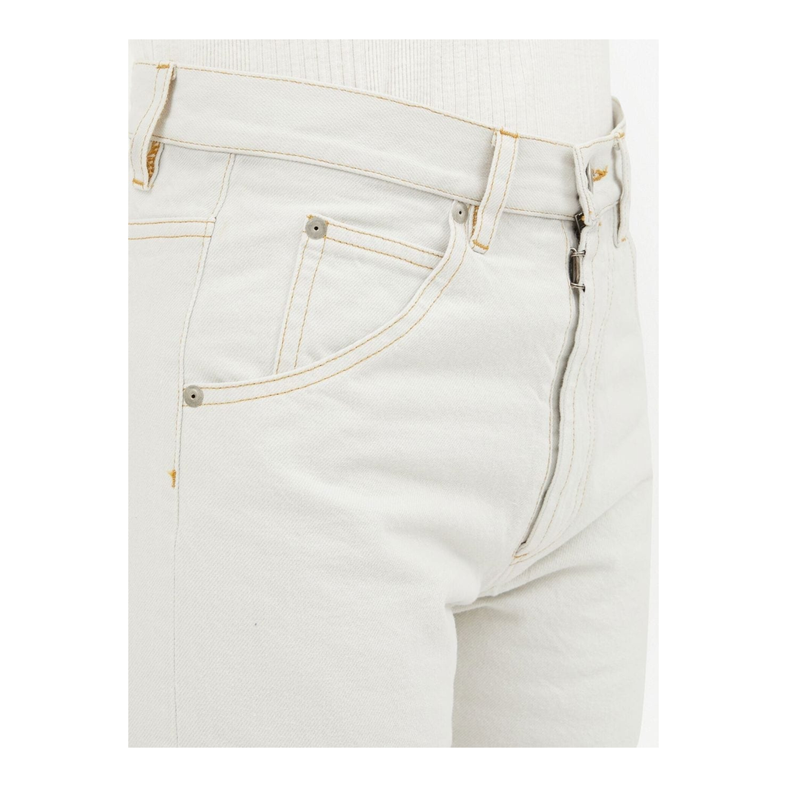 High-Waisted Straight-Leg Jeans