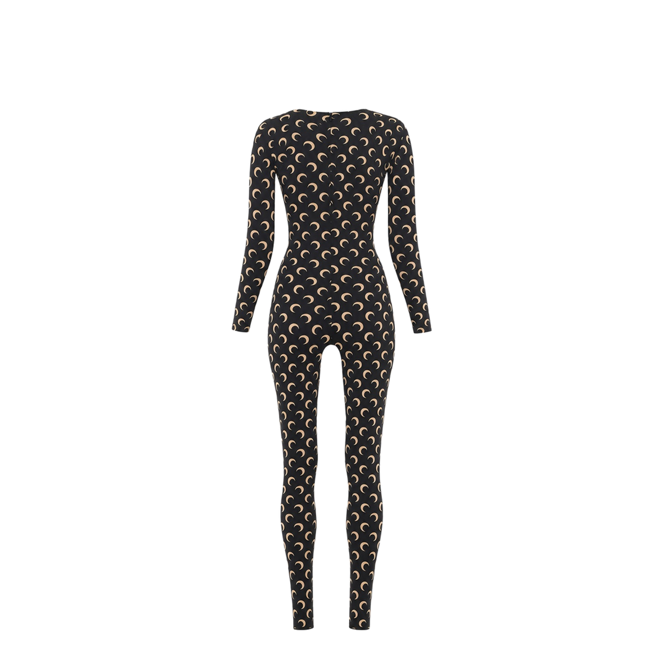 Moon Printed Catsuit - Black