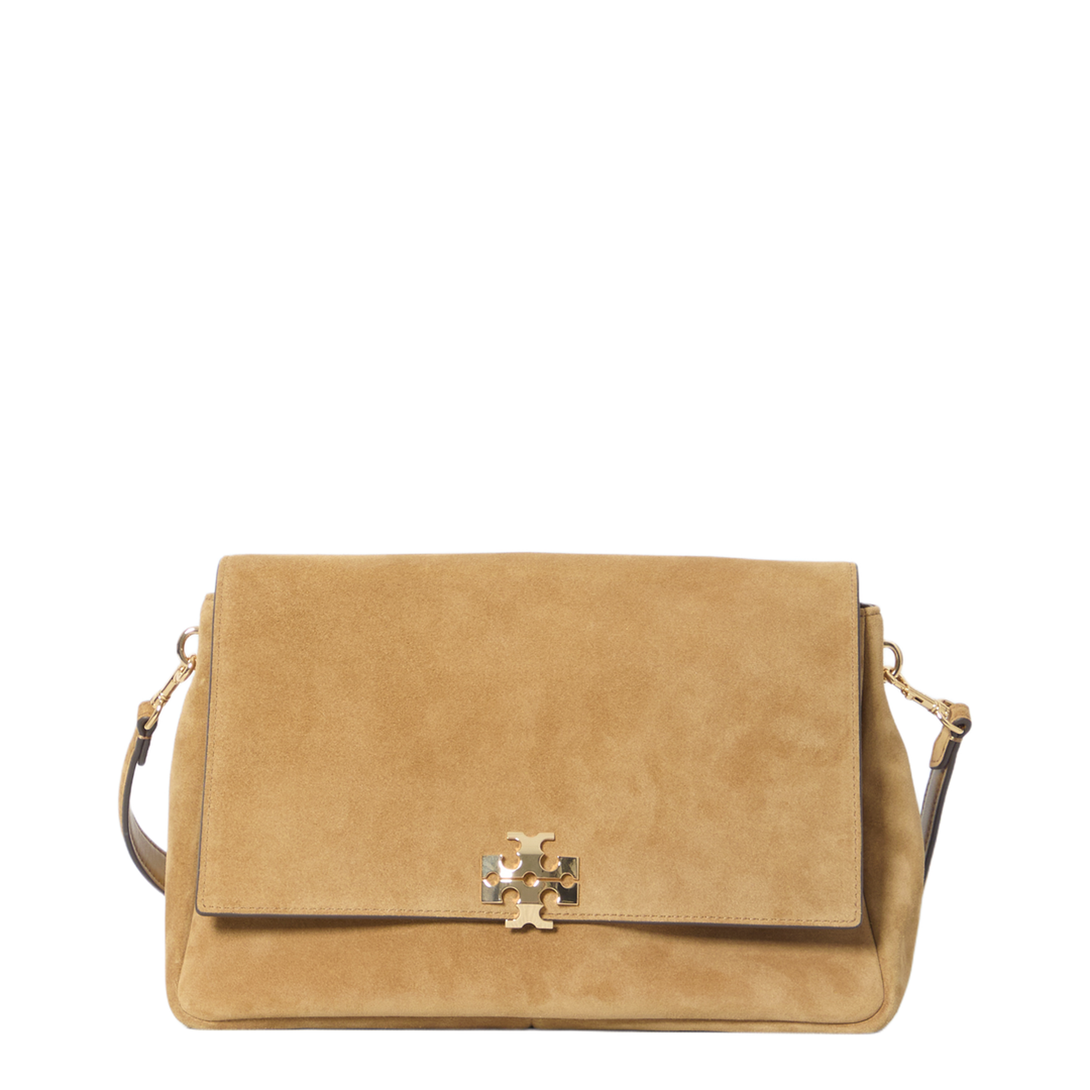 Charlie Suede Shoulder Bag - Toffee