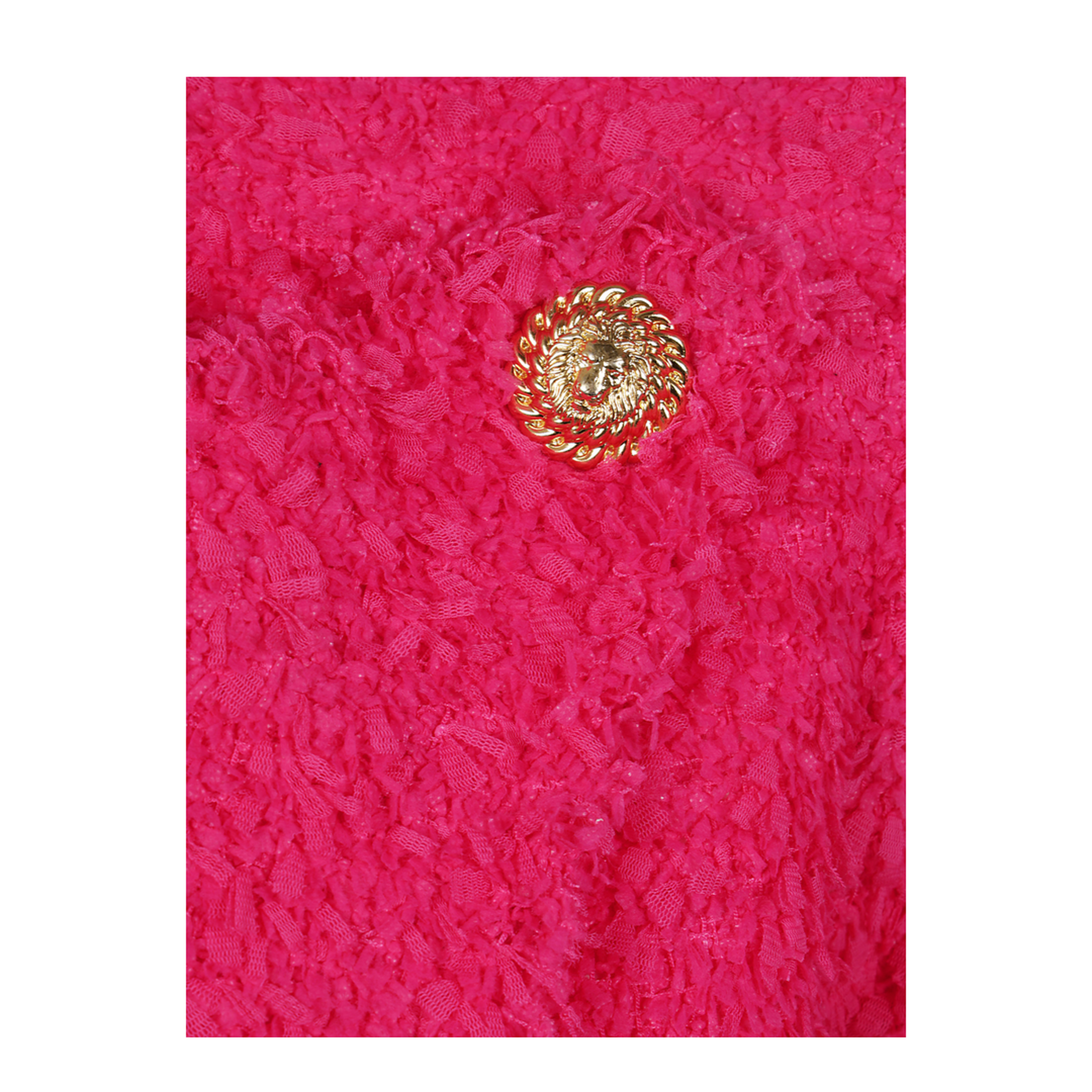 8 Button Tweed Spencer Jacket Rosa