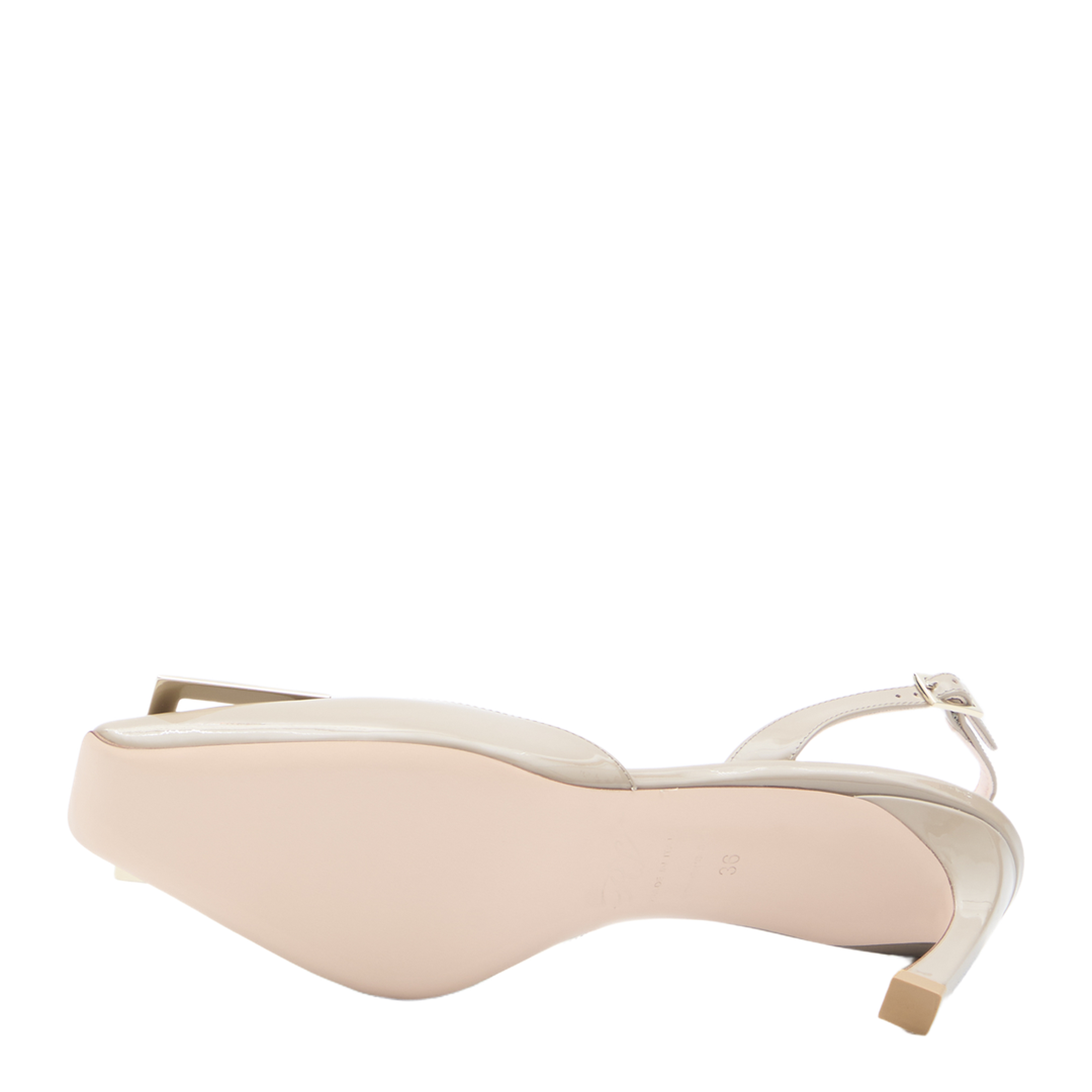 Trompette Metal Slingback Pumps