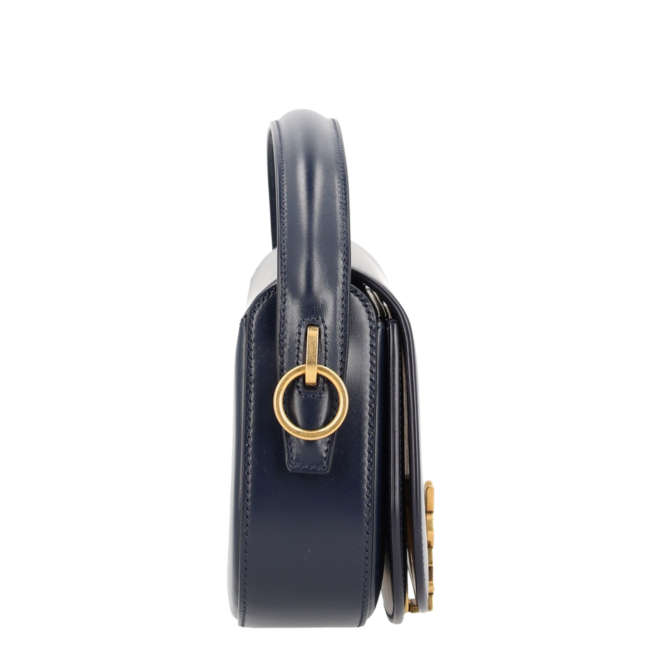 Voltaire Leather Shoulder Bag - Dark Blue