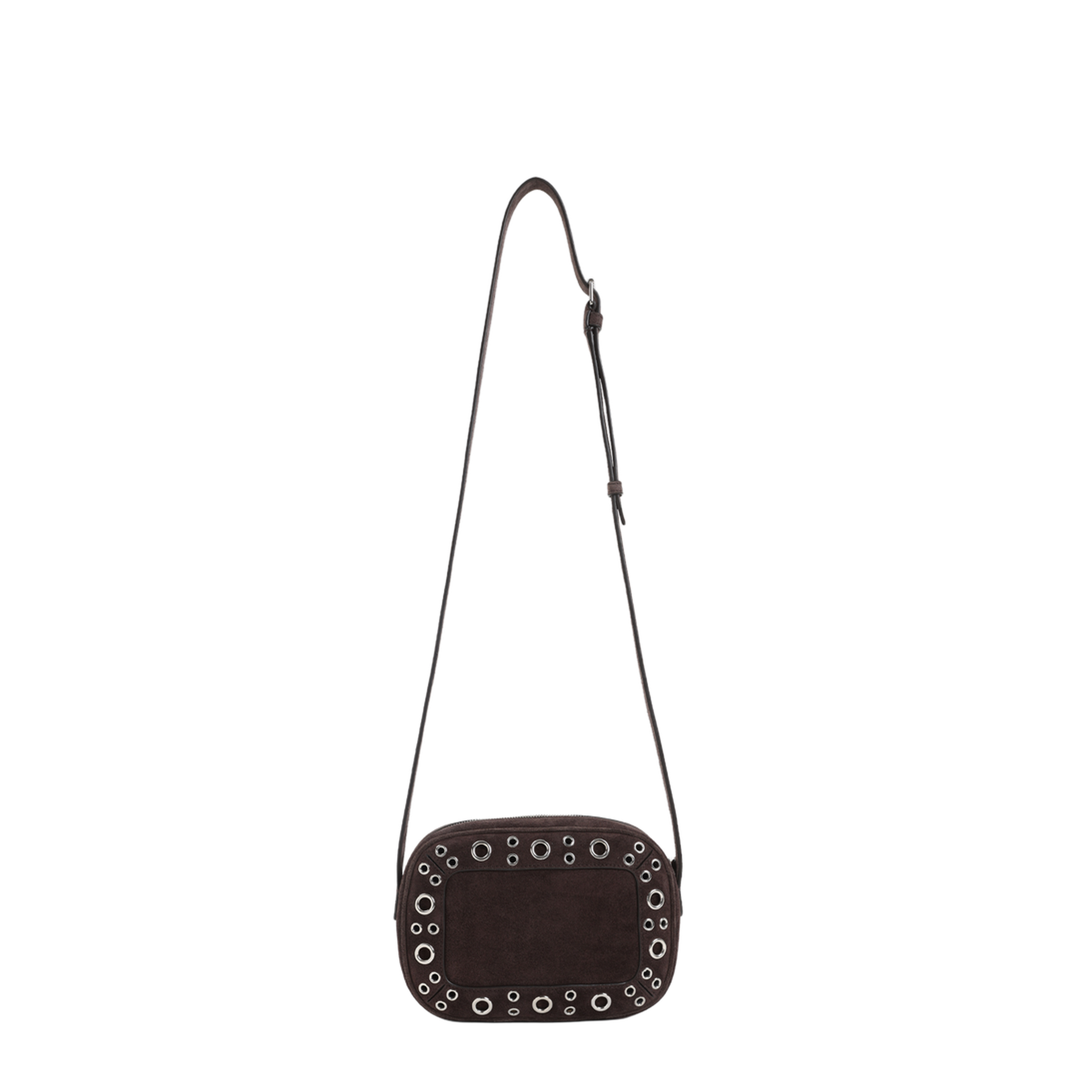 Brown Suede Nellcôte Crossbody Bag